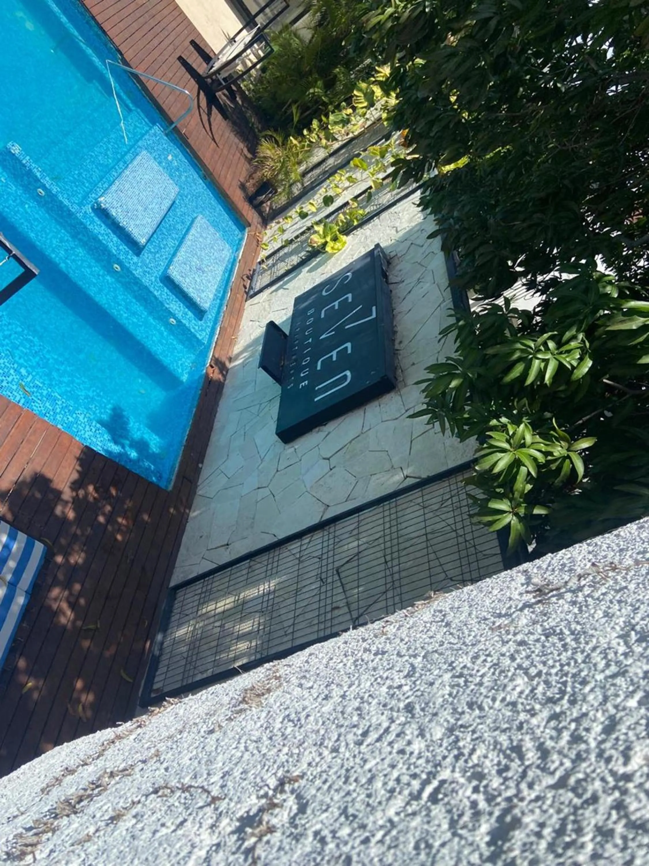 Swimming pool in Seven Boutique Apartments Cancún