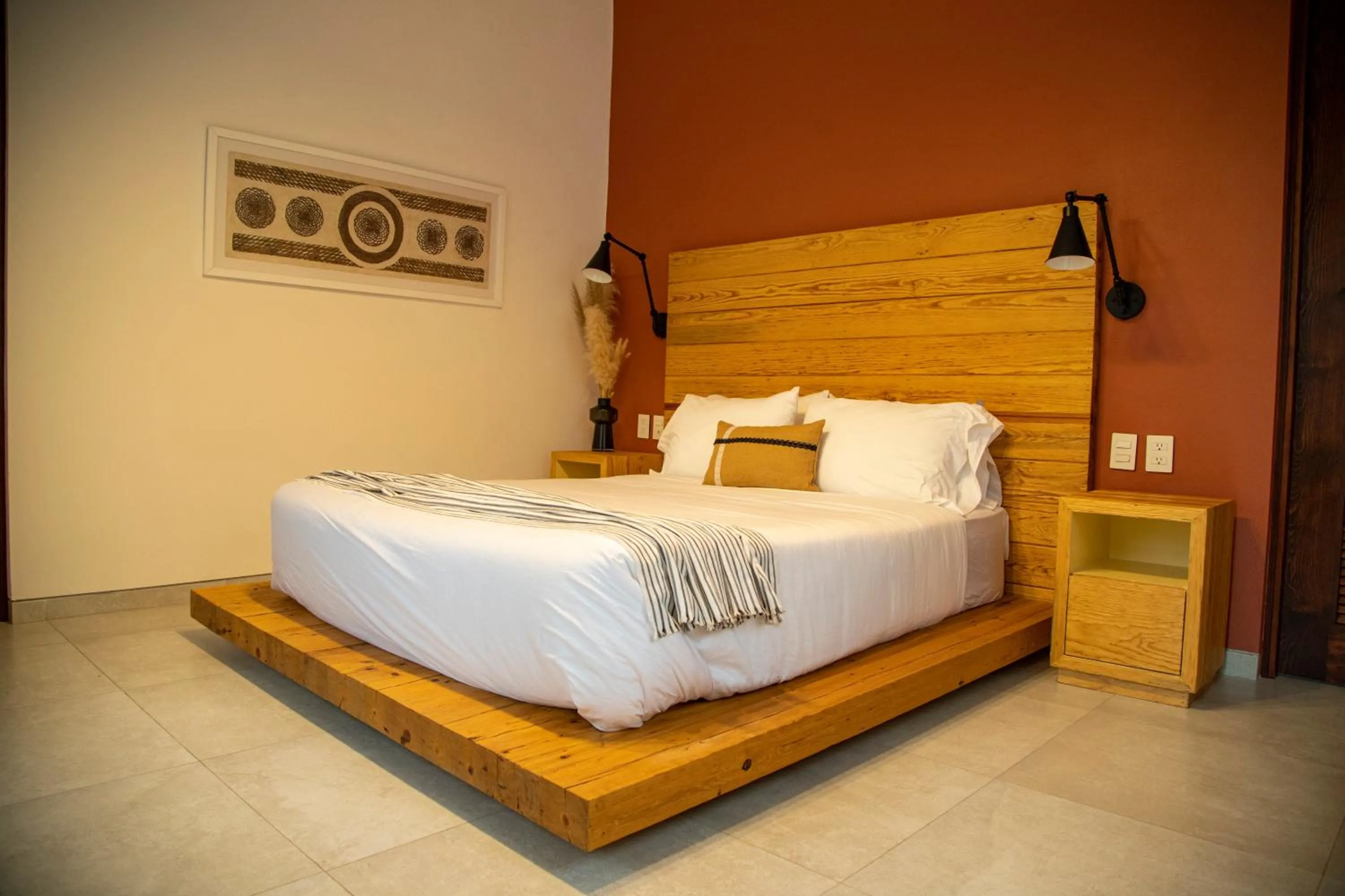 Bed in Hotel Boutique Rancho San Juan Teotihuacan