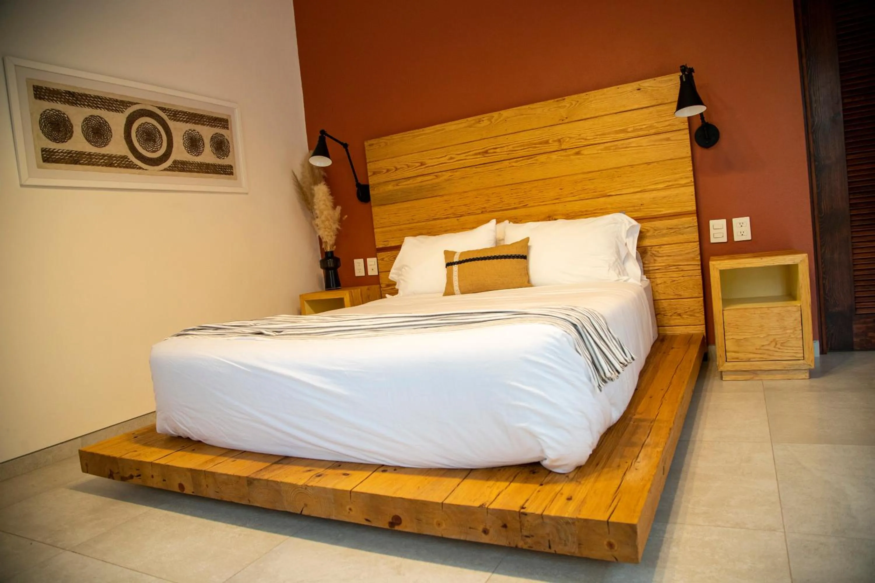 Bed in Hotel Boutique Rancho San Juan Teotihuacan