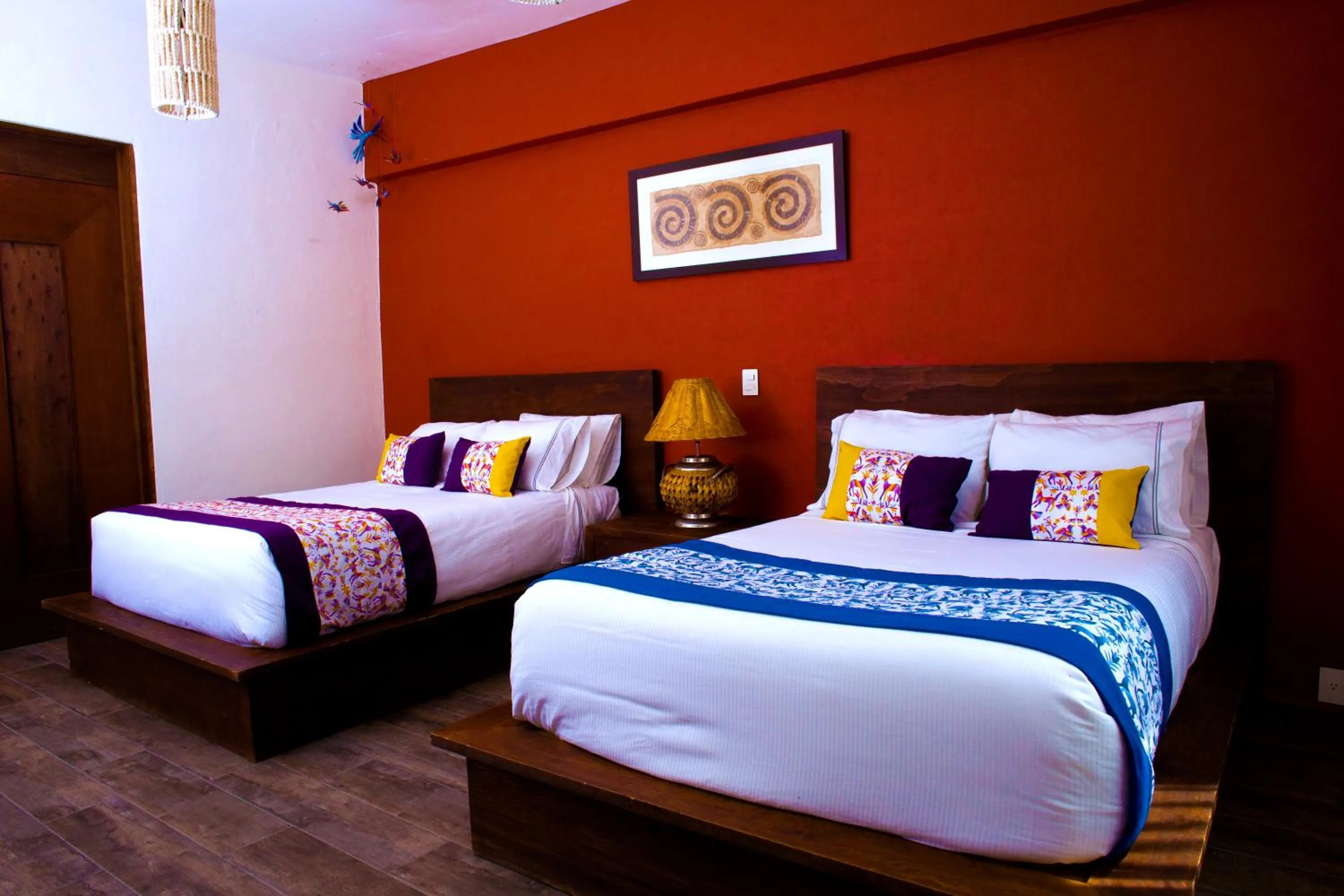 Bed in Hotel Boutique Rancho San Juan Teotihuacan