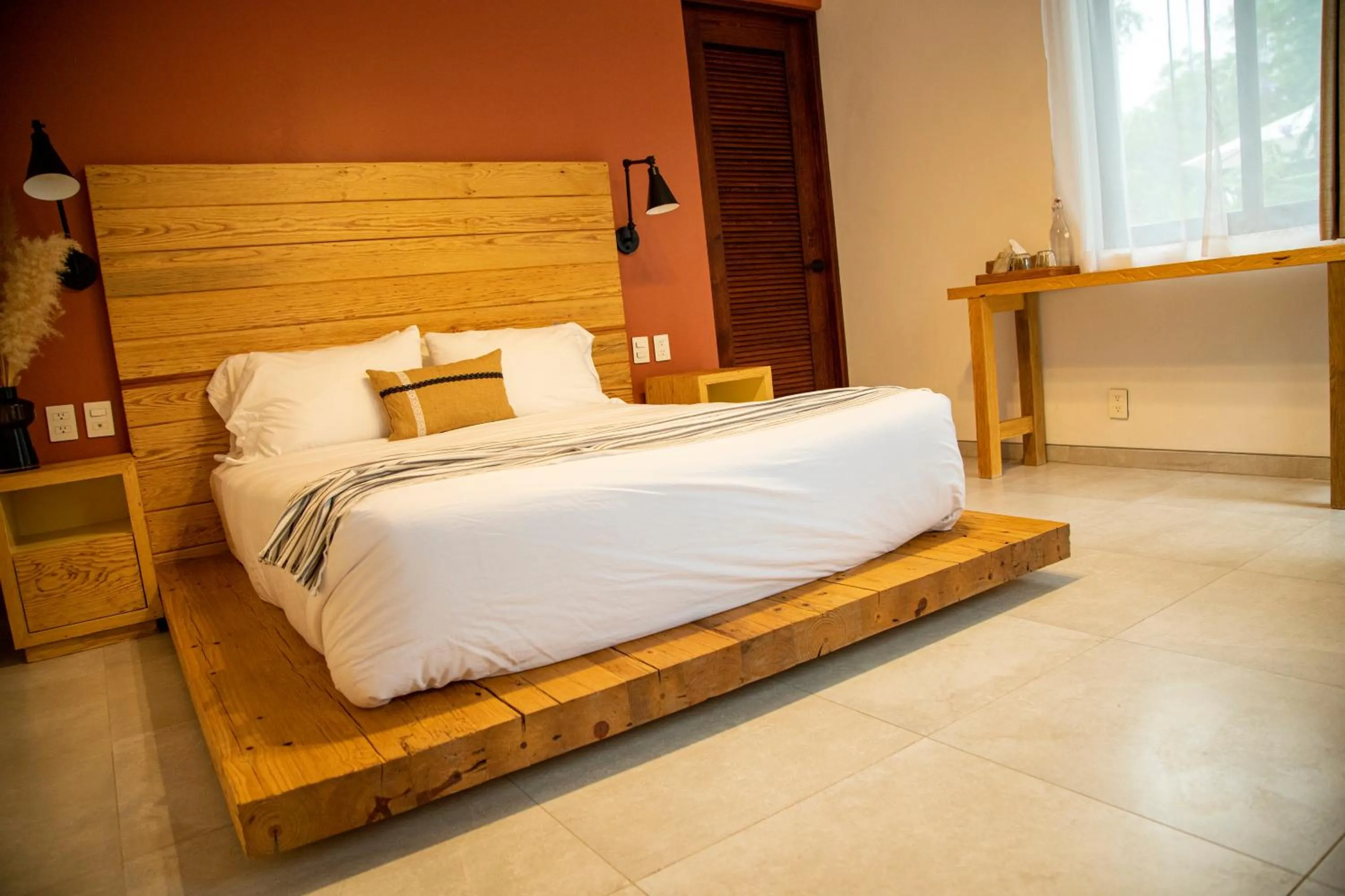 Bed in Hotel Boutique Rancho San Juan Teotihuacan