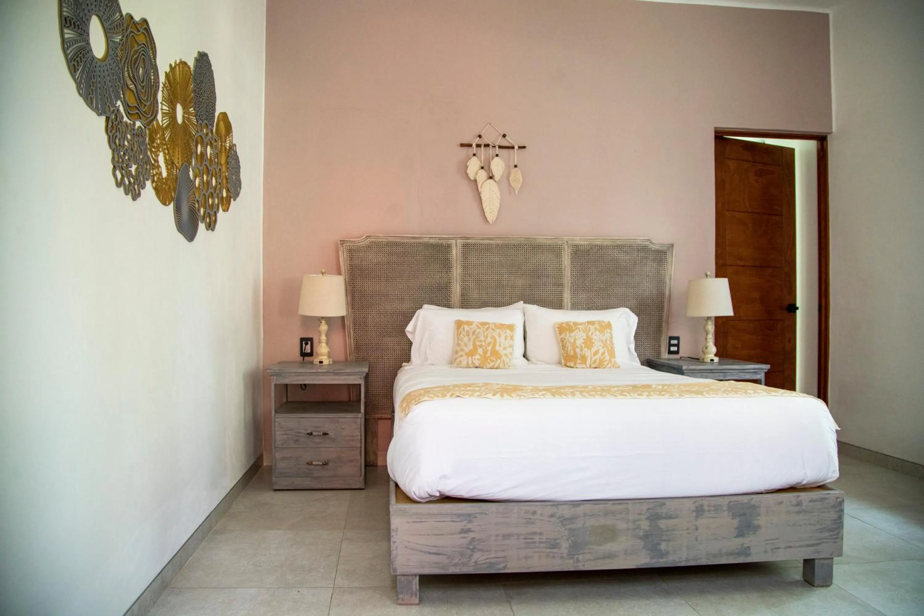 Bed in Hotel Boutique Rancho San Juan Teotihuacan