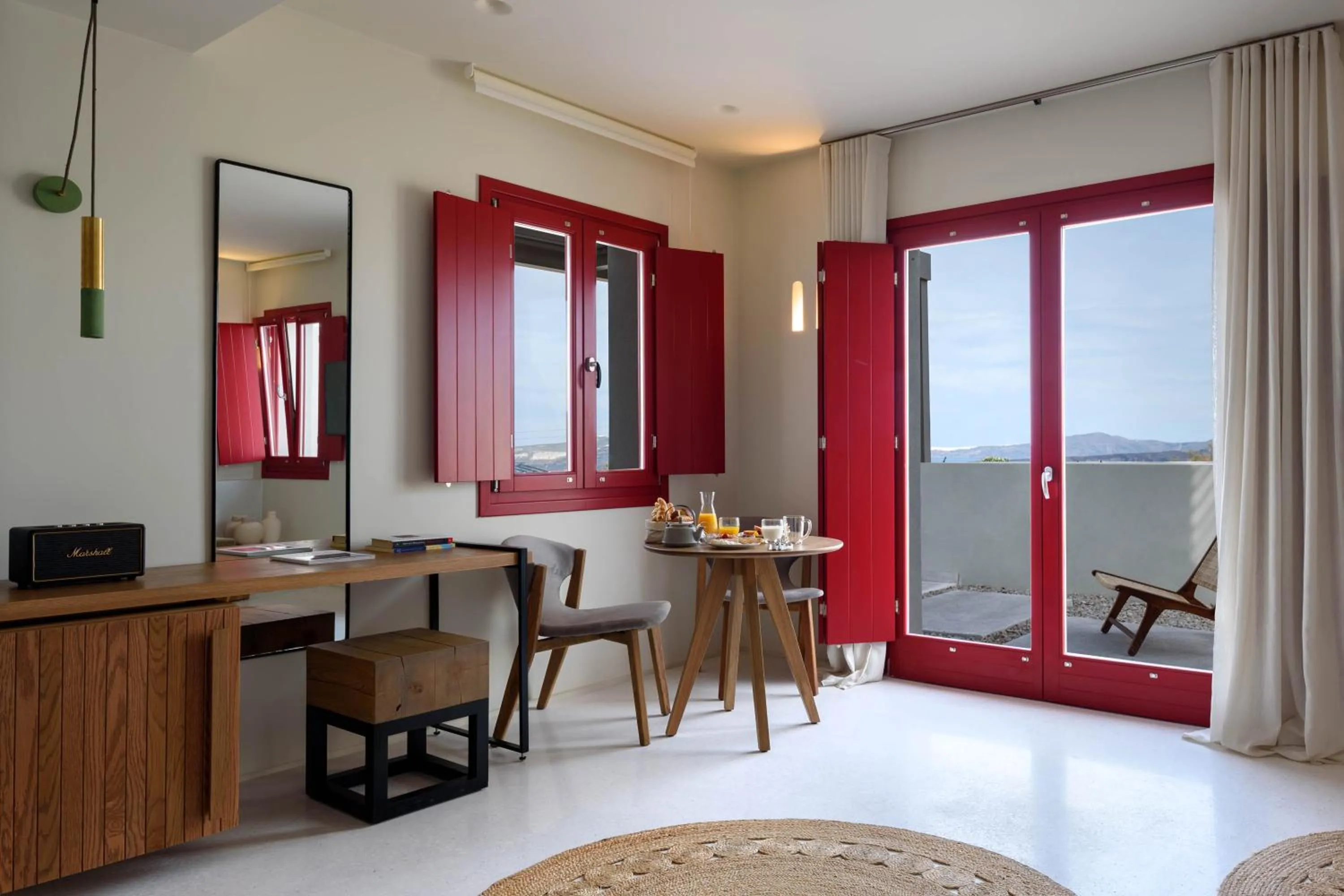 Bed in Potnia Theron Suites