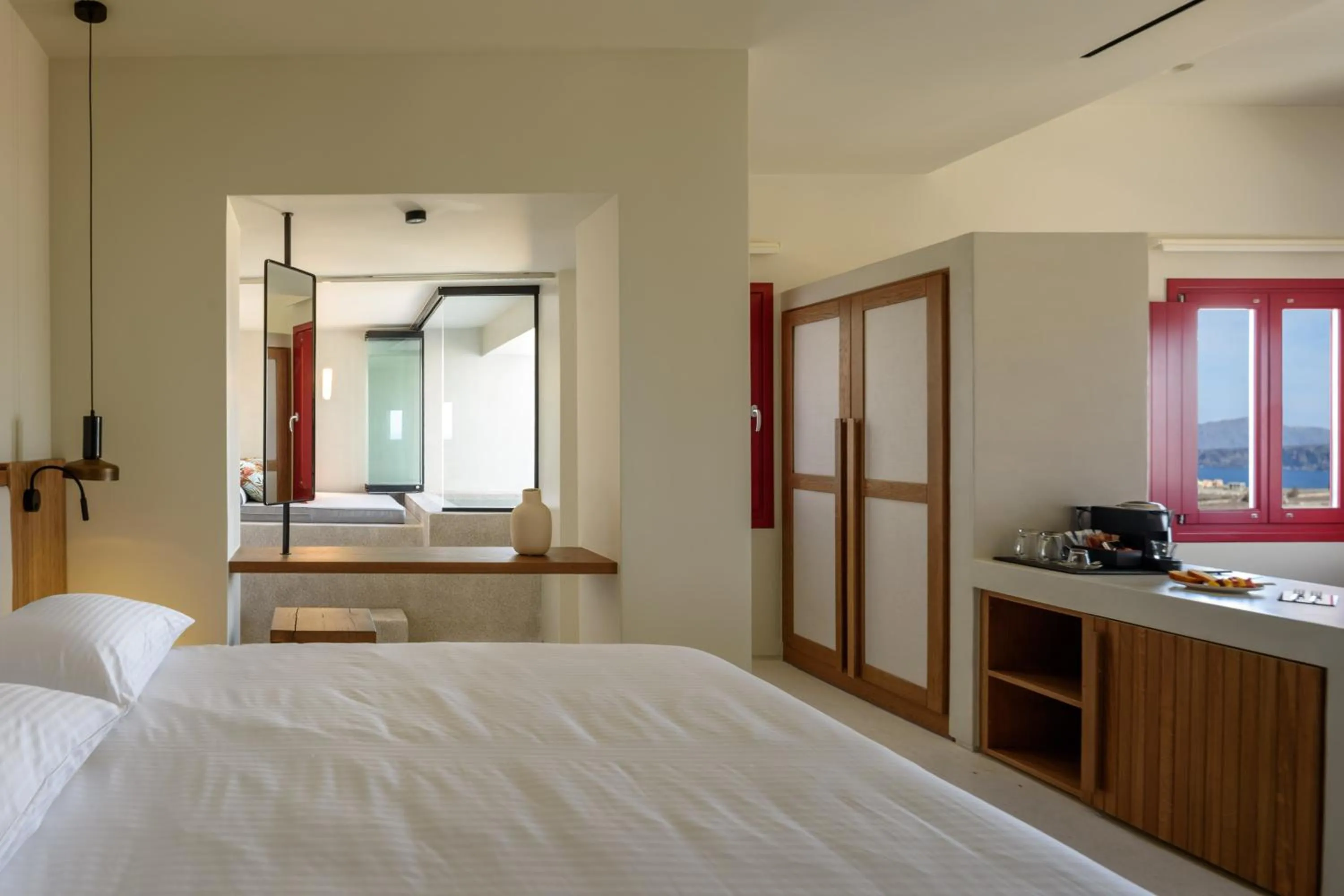 Patio, Bed in Potnia Theron Suites