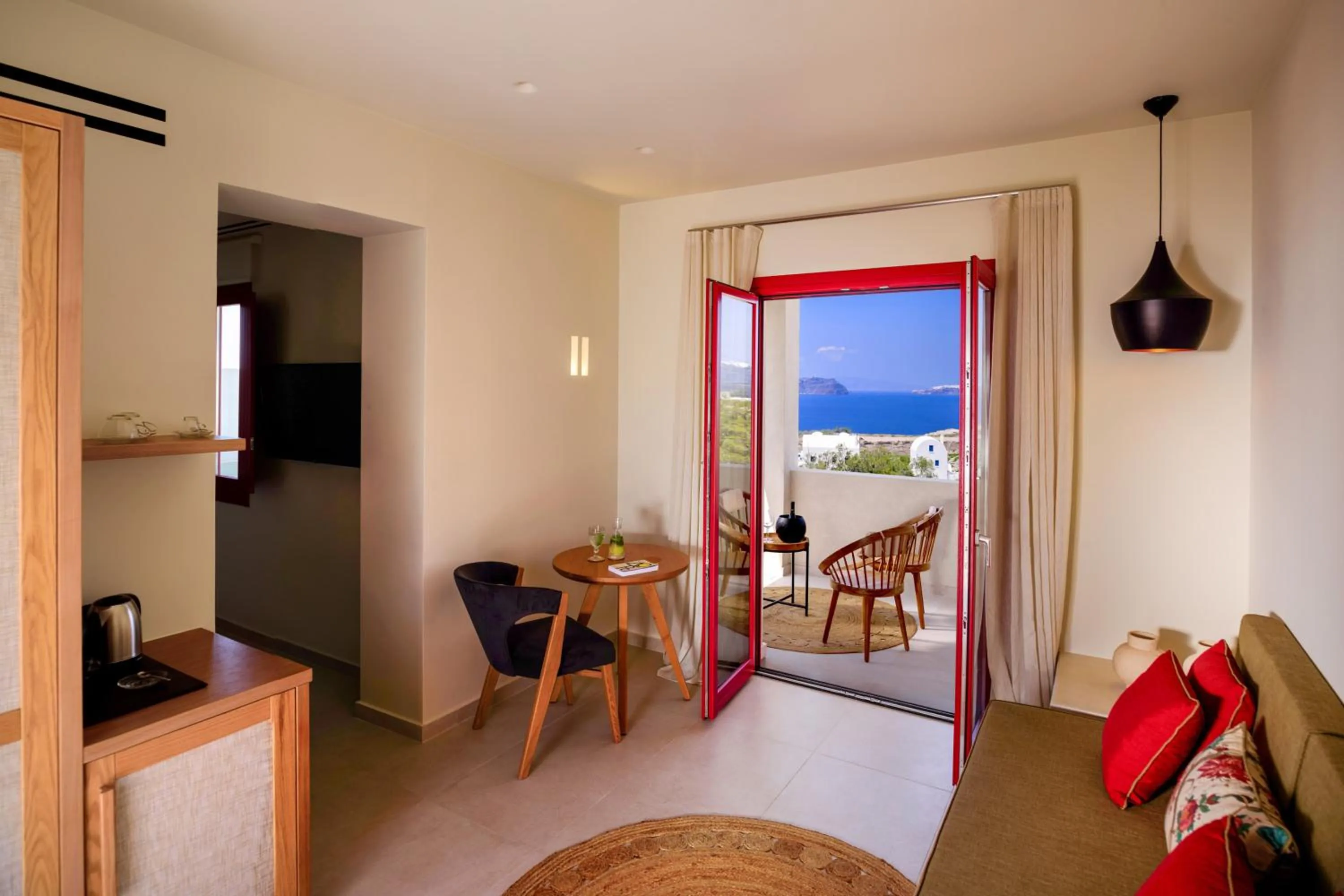 Patio in Potnia Theron Suites