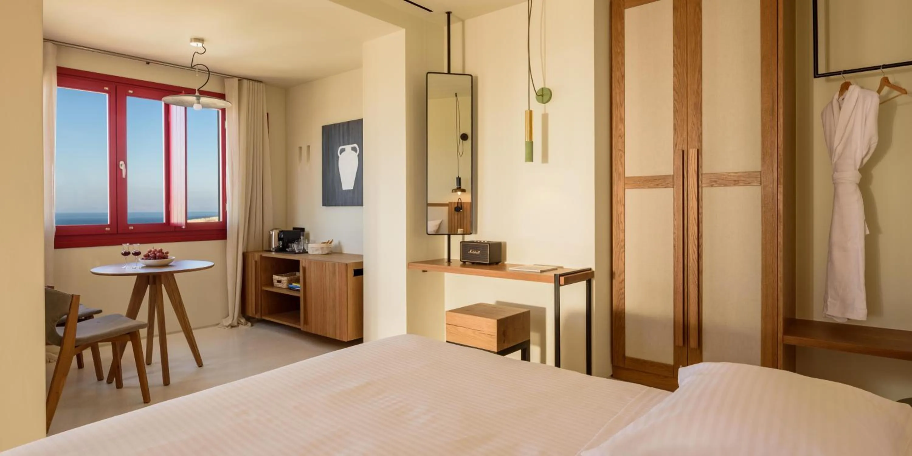 Bed in Potnia Theron Suites