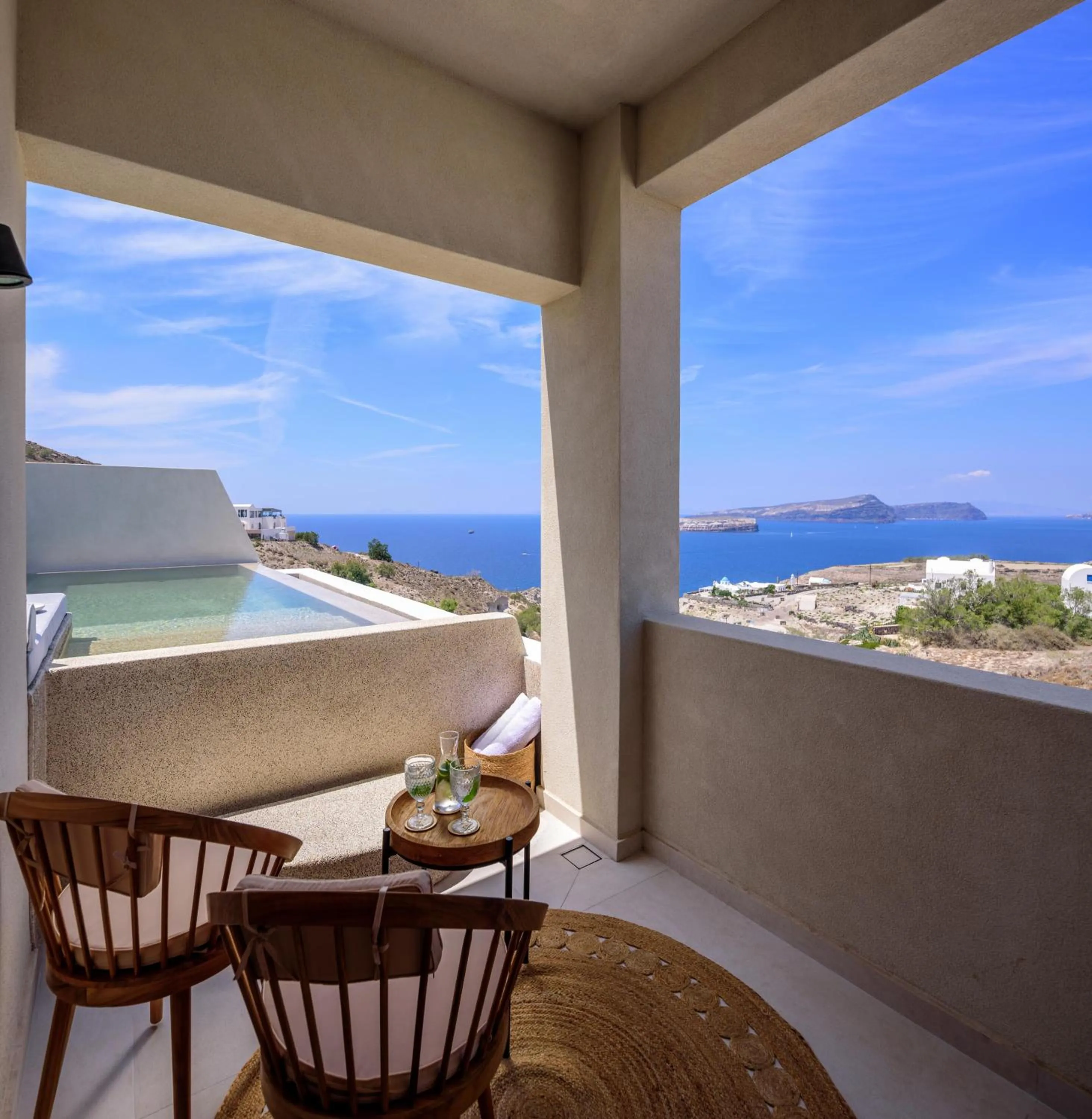 Patio in Potnia Theron Suites