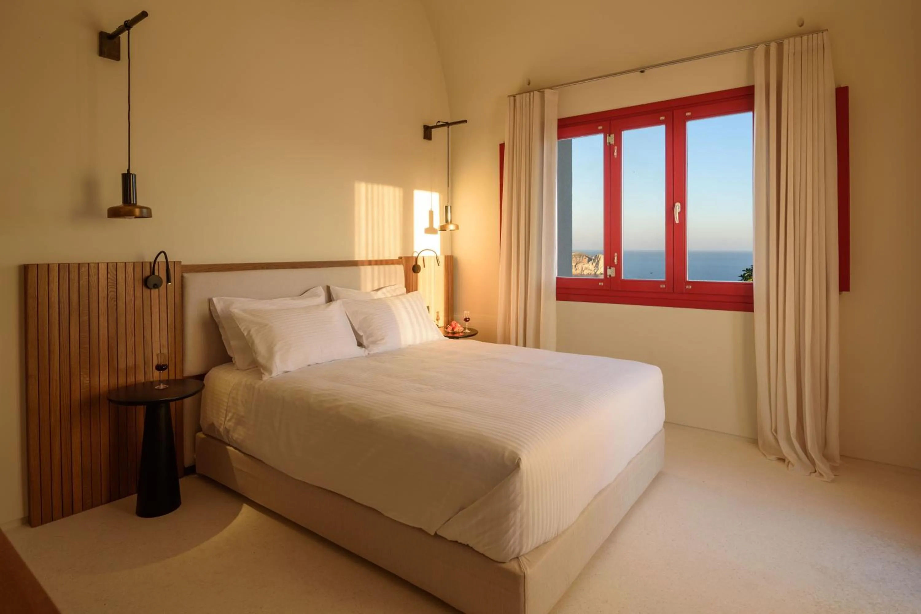 Bed in Potnia Theron Suites