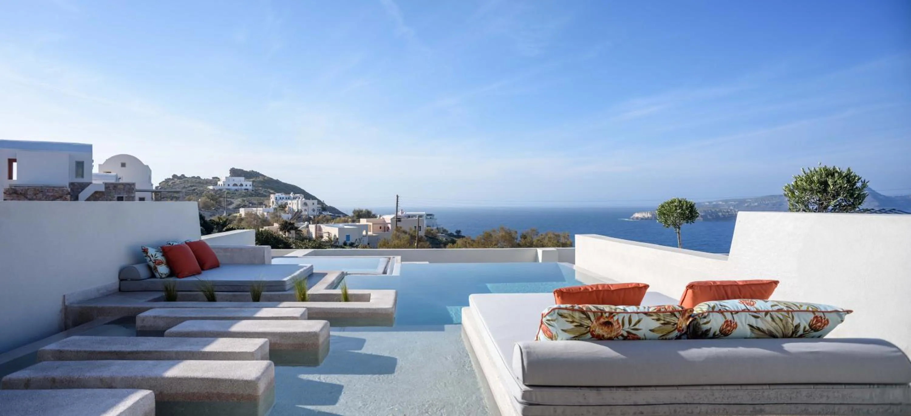 Patio in Potnia Theron Suites