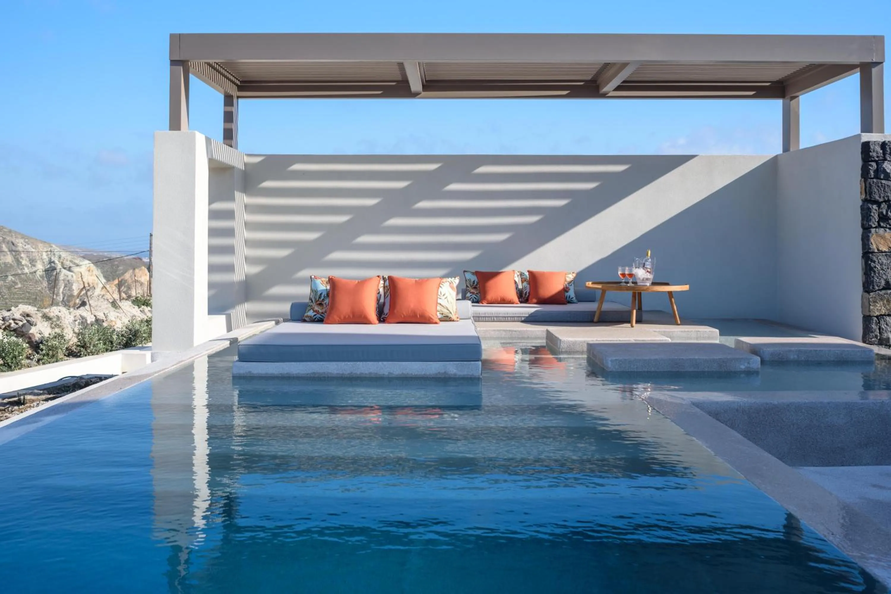 Patio in Potnia Theron Suites