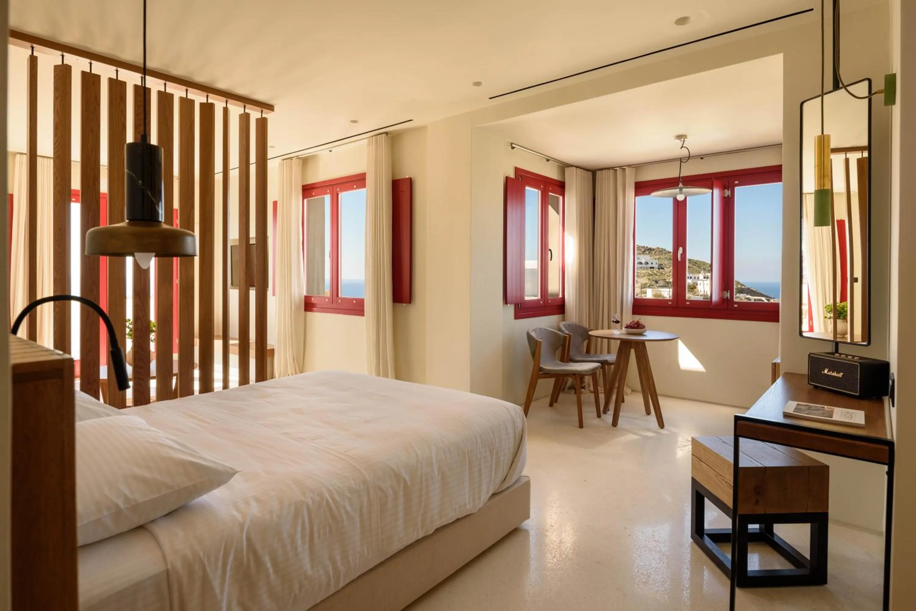 Bed in Potnia Theron Suites