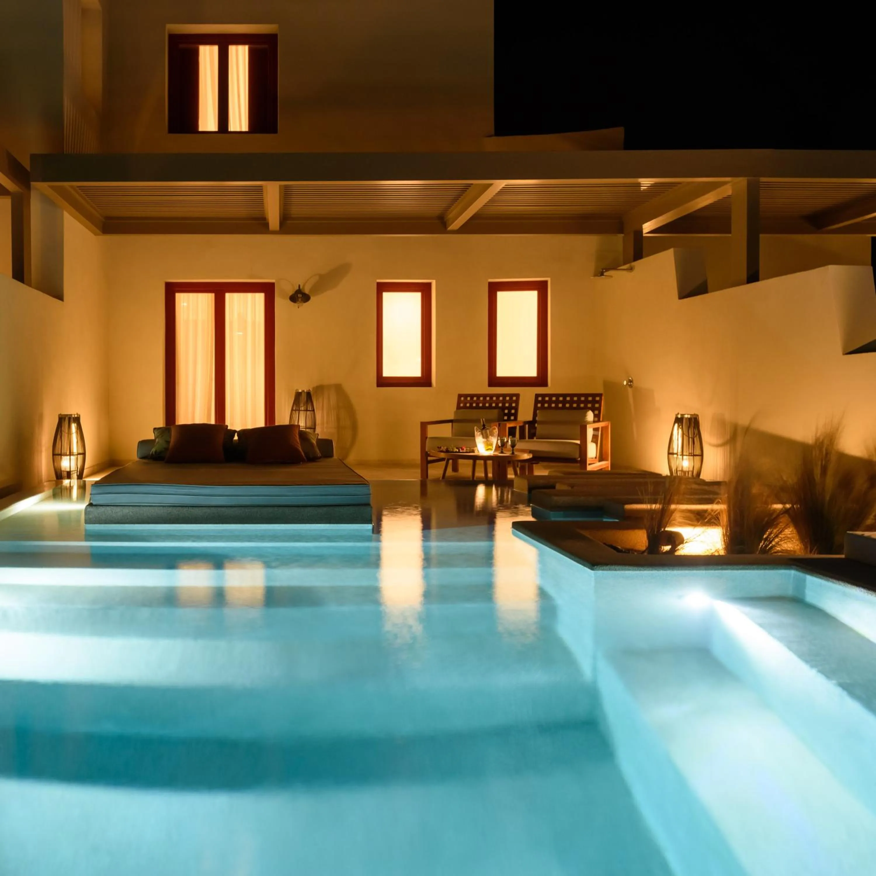 Patio in Potnia Theron Suites