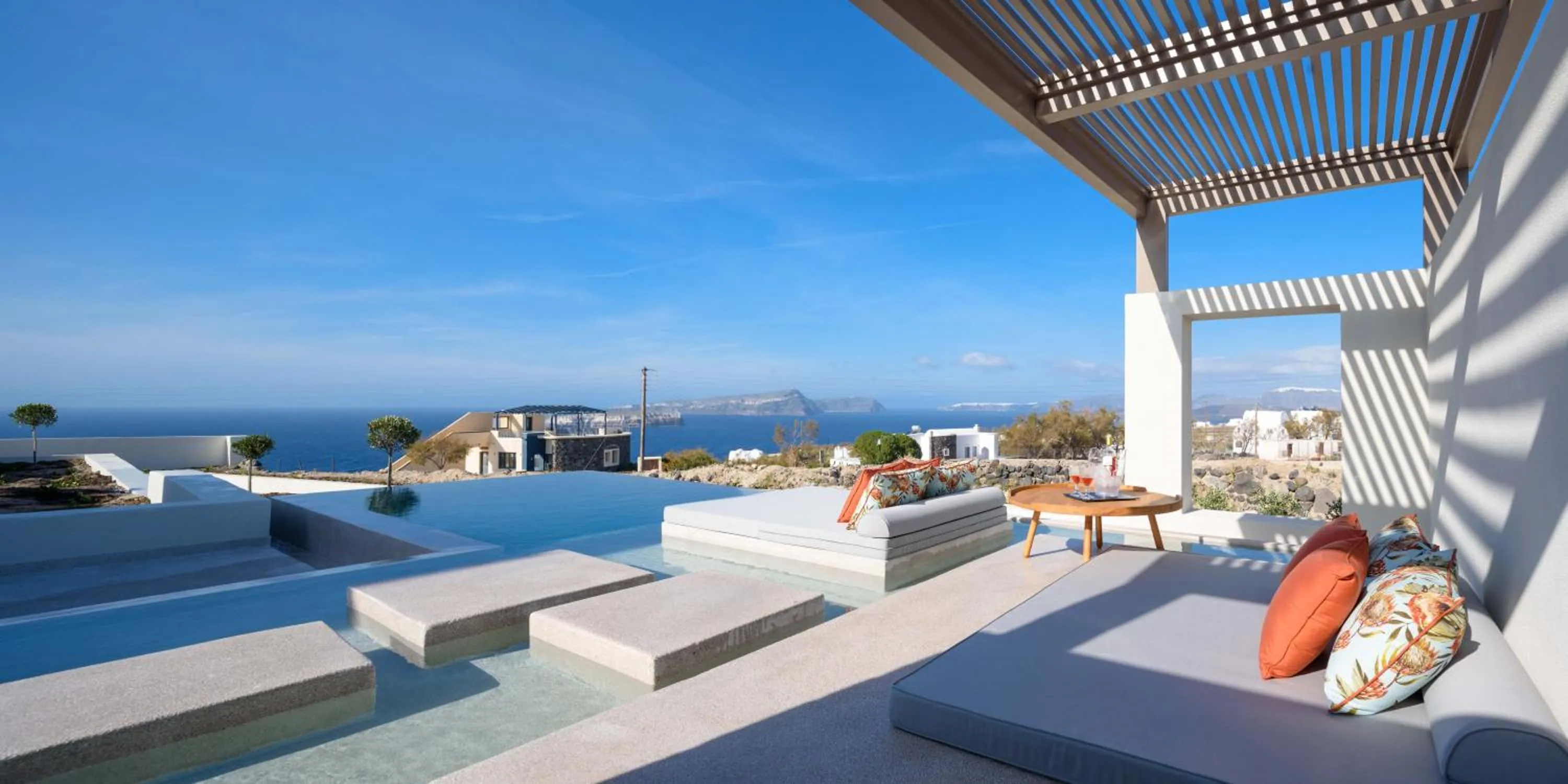 Patio in Potnia Theron Suites