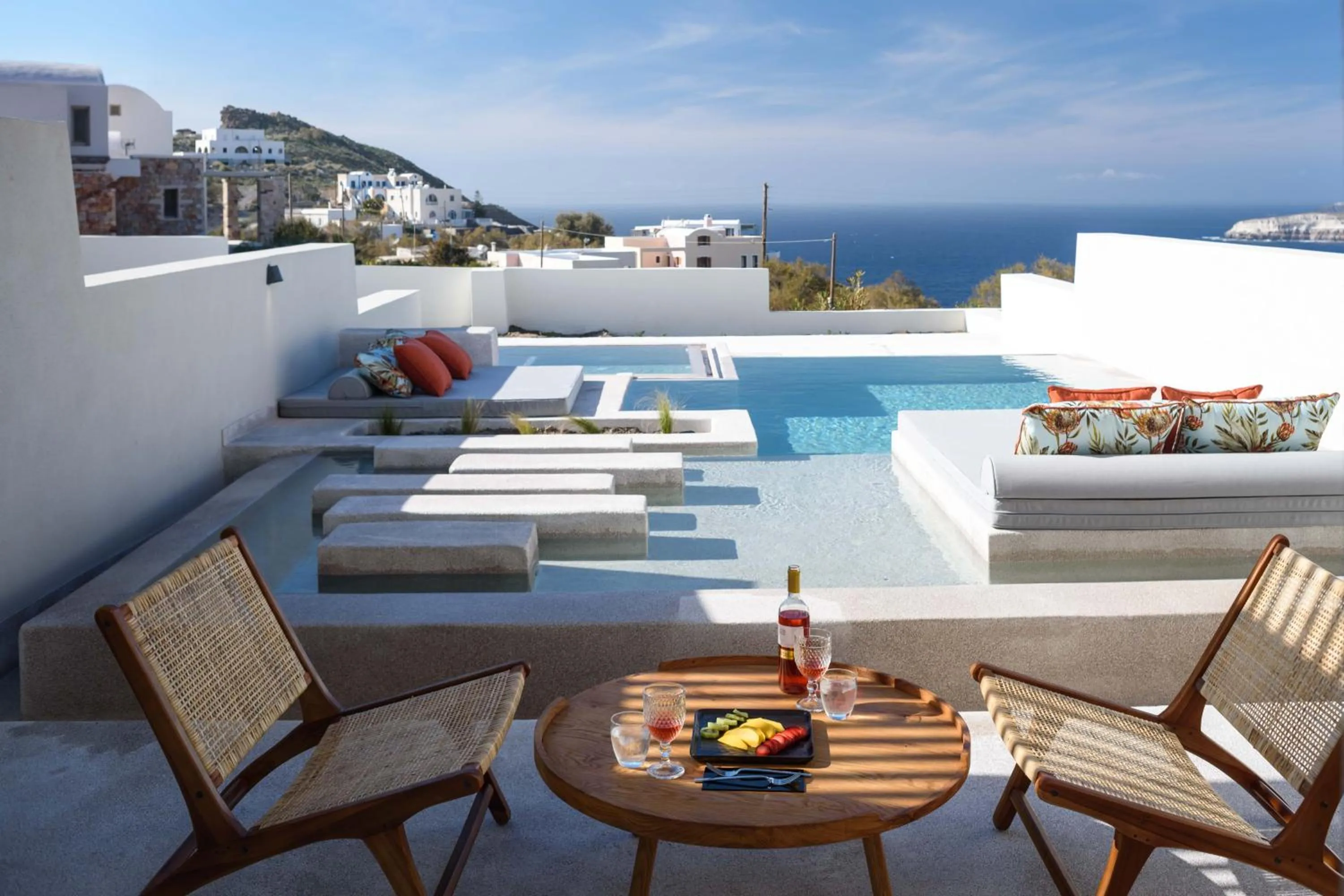 Patio in Potnia Theron Suites