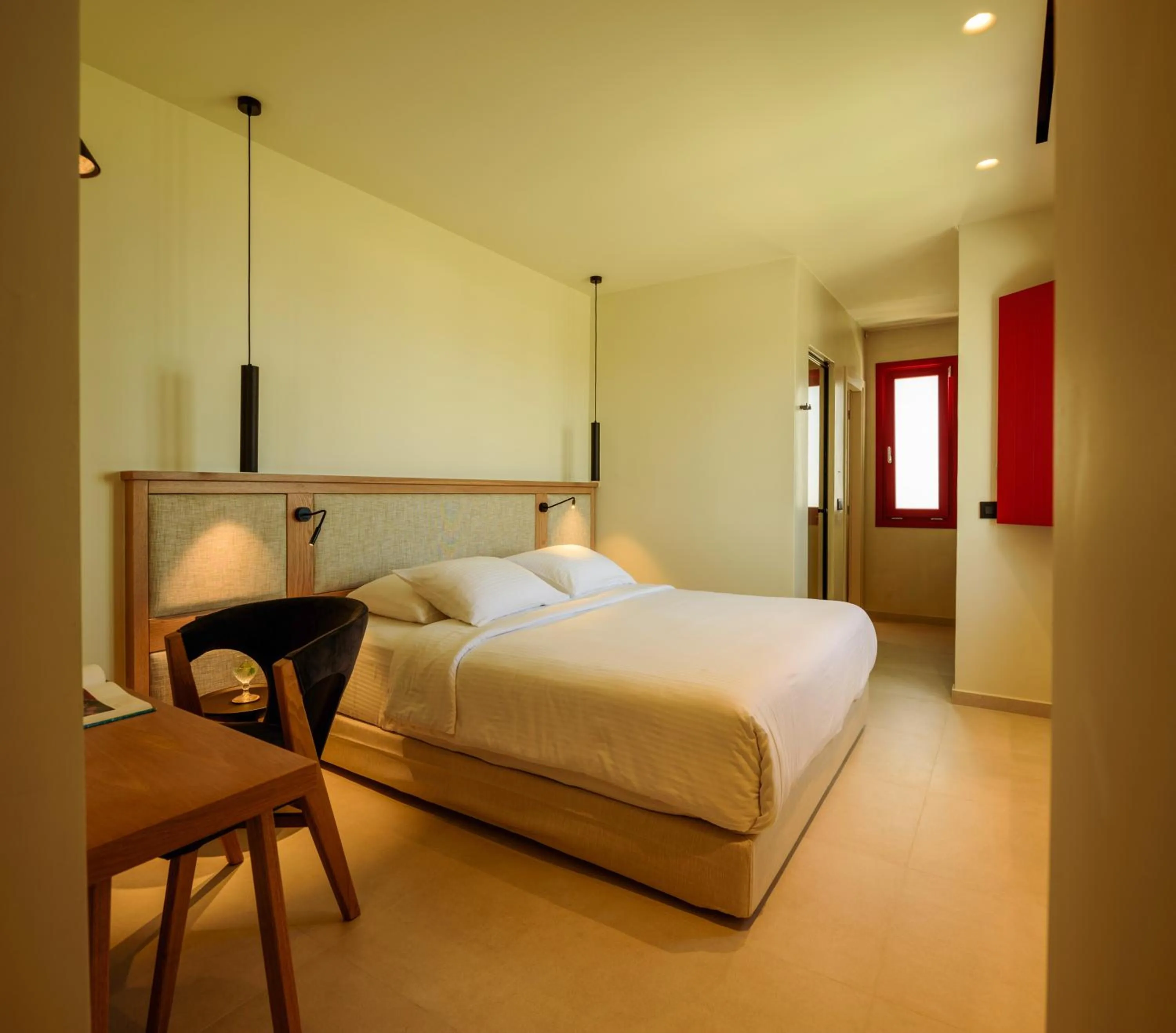 Bed in Potnia Theron Suites
