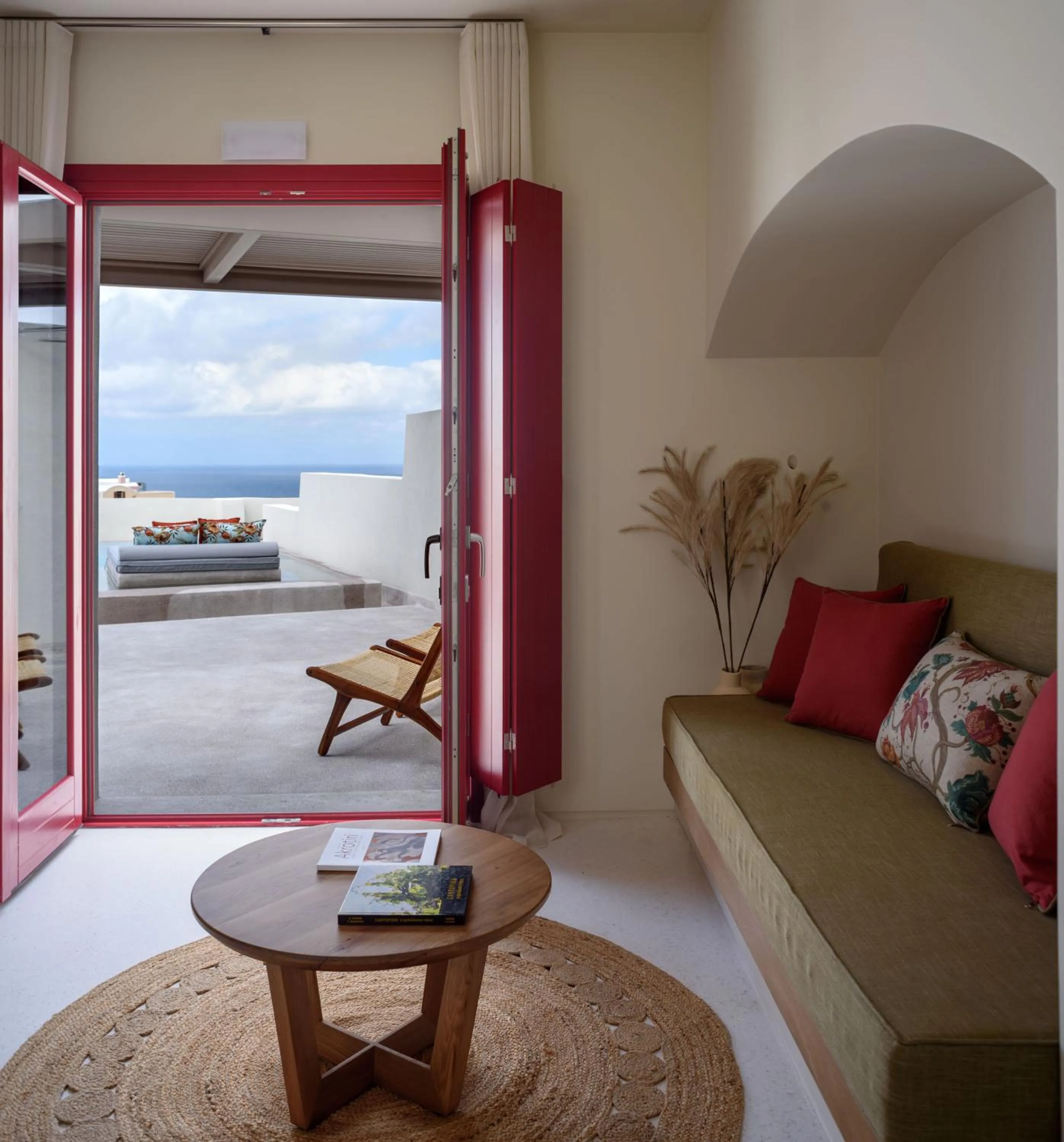 Patio in Potnia Theron Suites