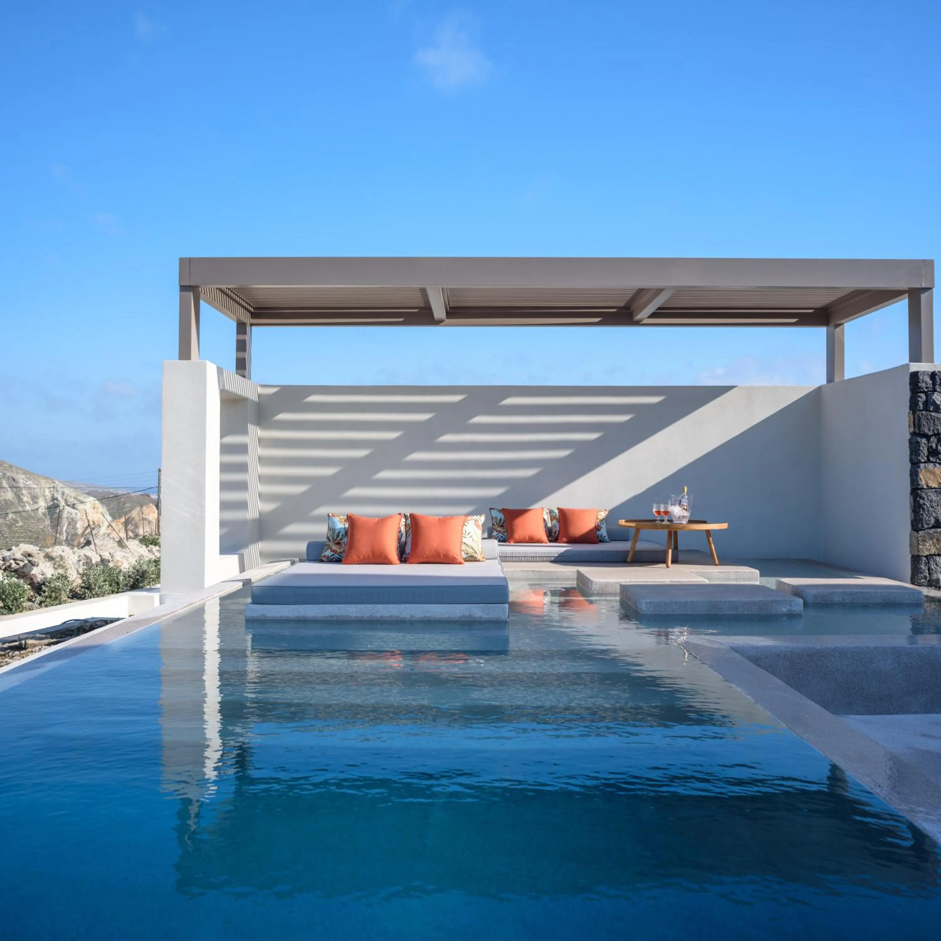 Patio in Potnia Theron Suites