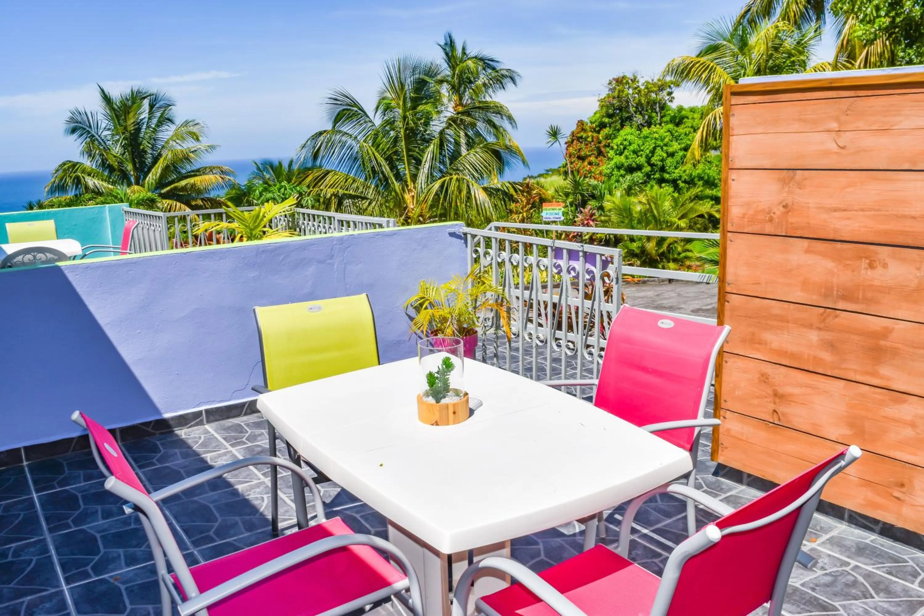 Balcony/Terrace in Résidence Paradis Tropical