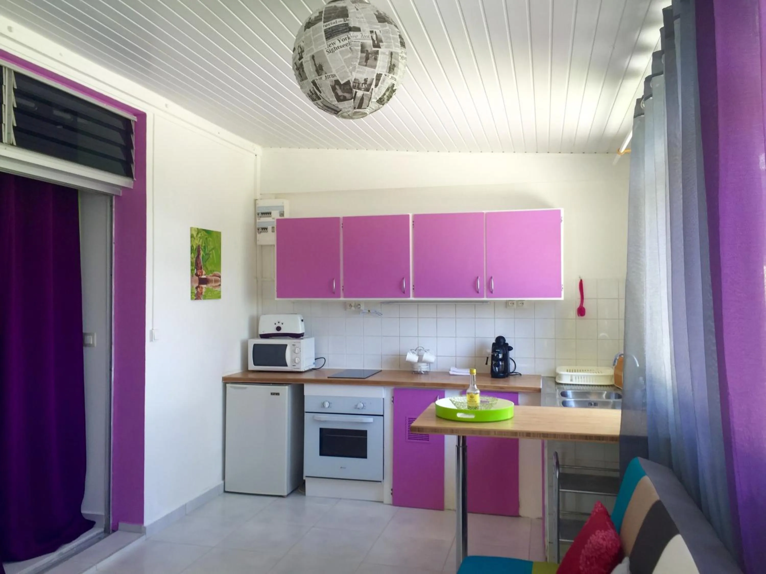 Kitchen or kitchenette in Résidence Paradis Tropical