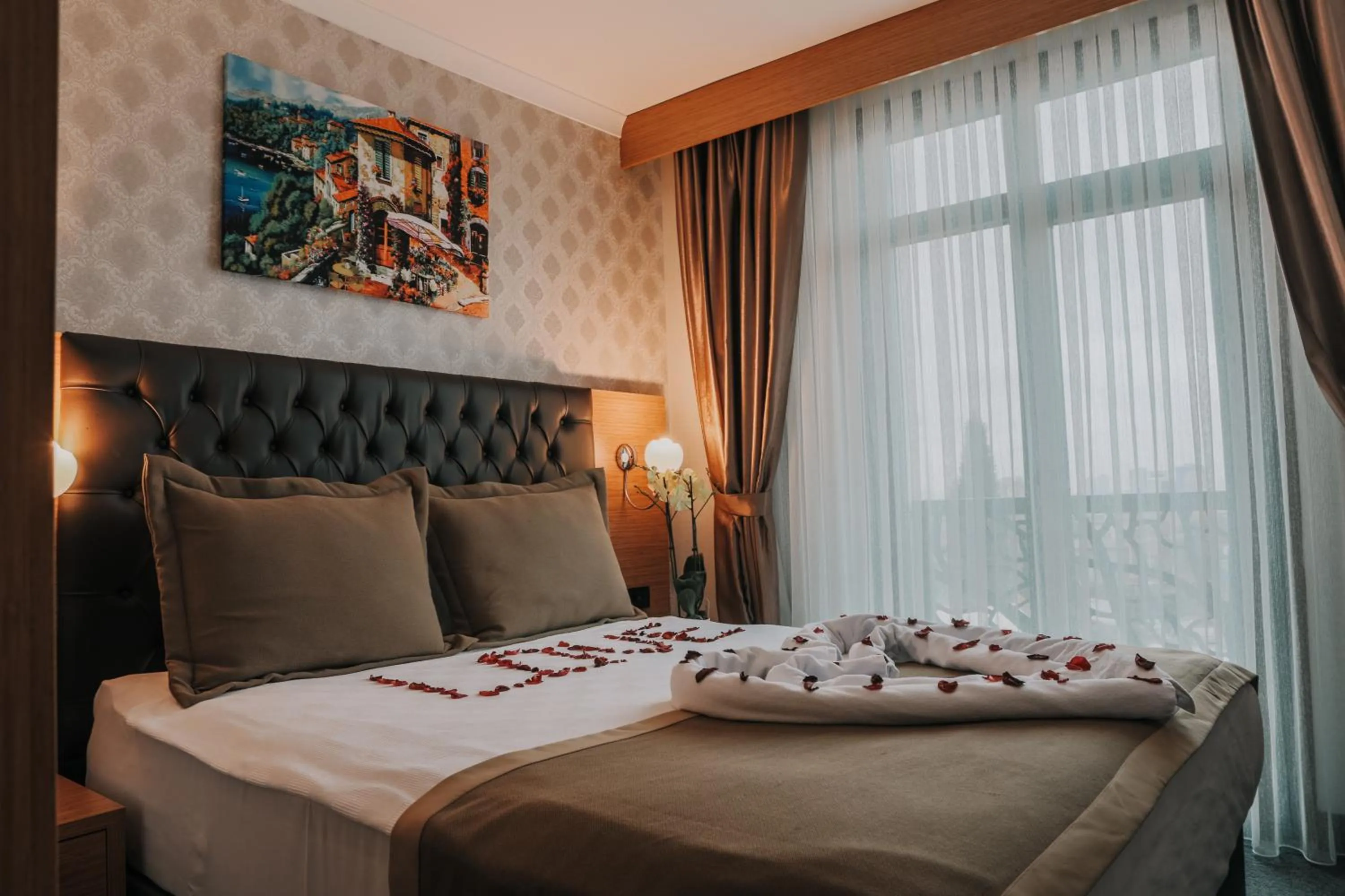 Bed in Otel Grand Lark İstanbul