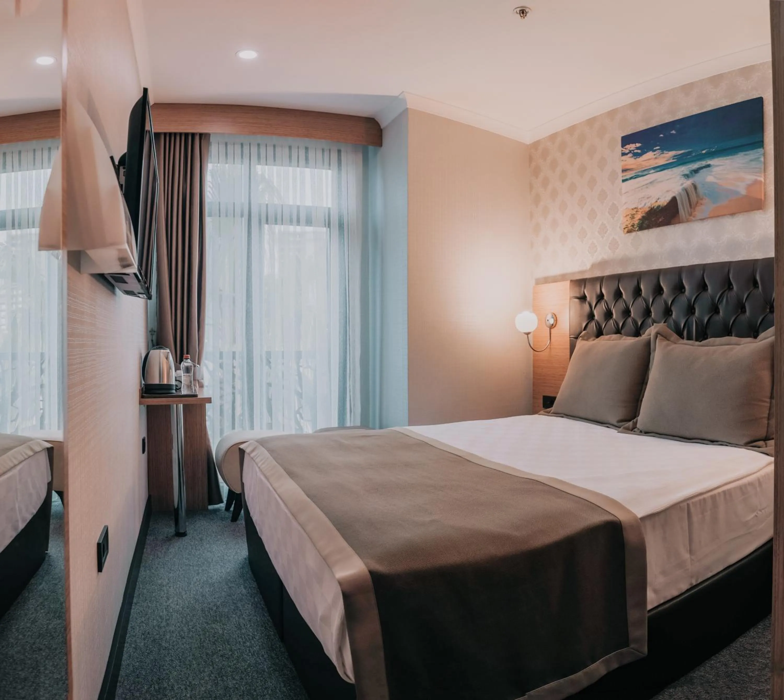 Bed in Otel Grand Lark İstanbul