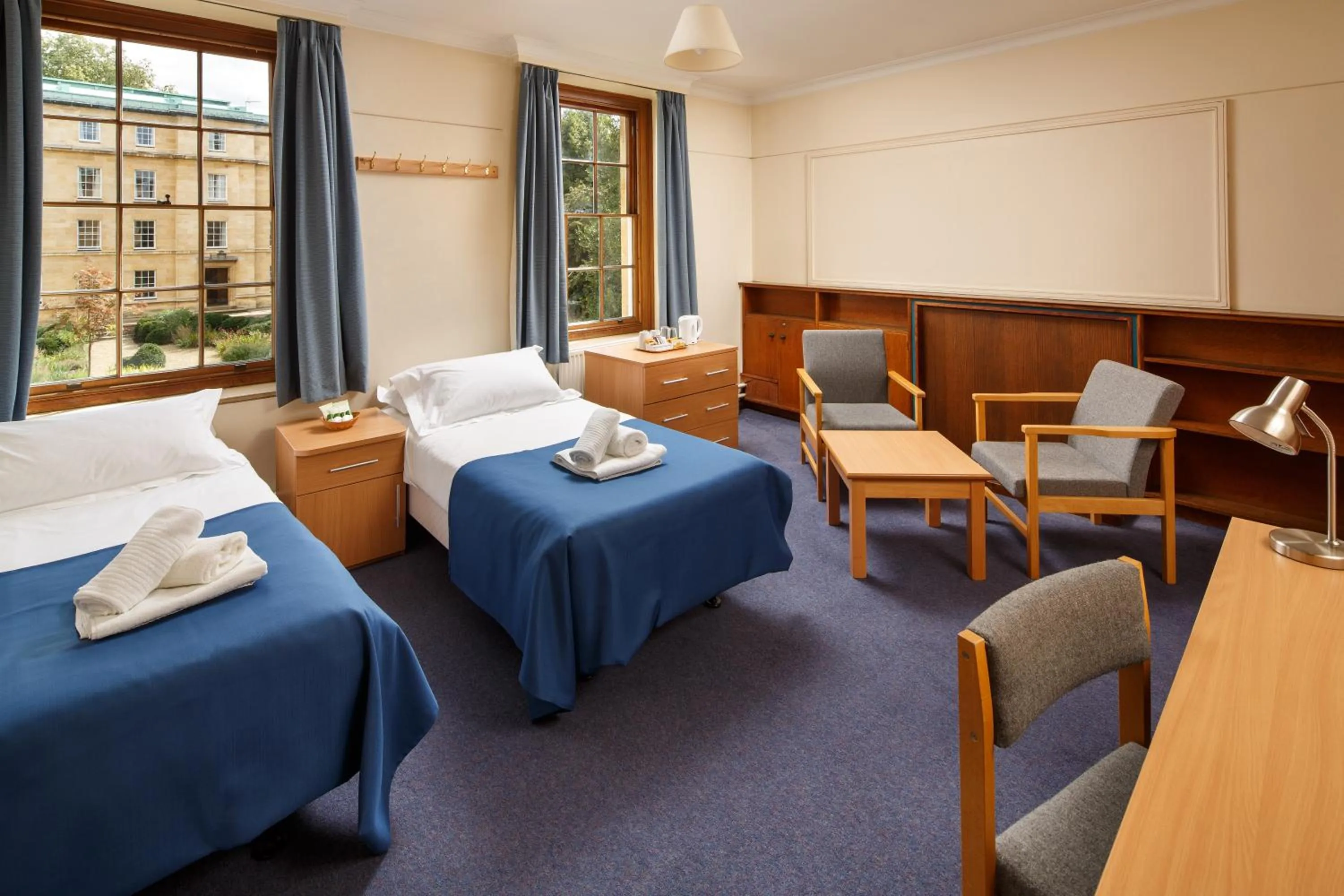 Photo of the whole room, Bed in Christ's College Cambridge