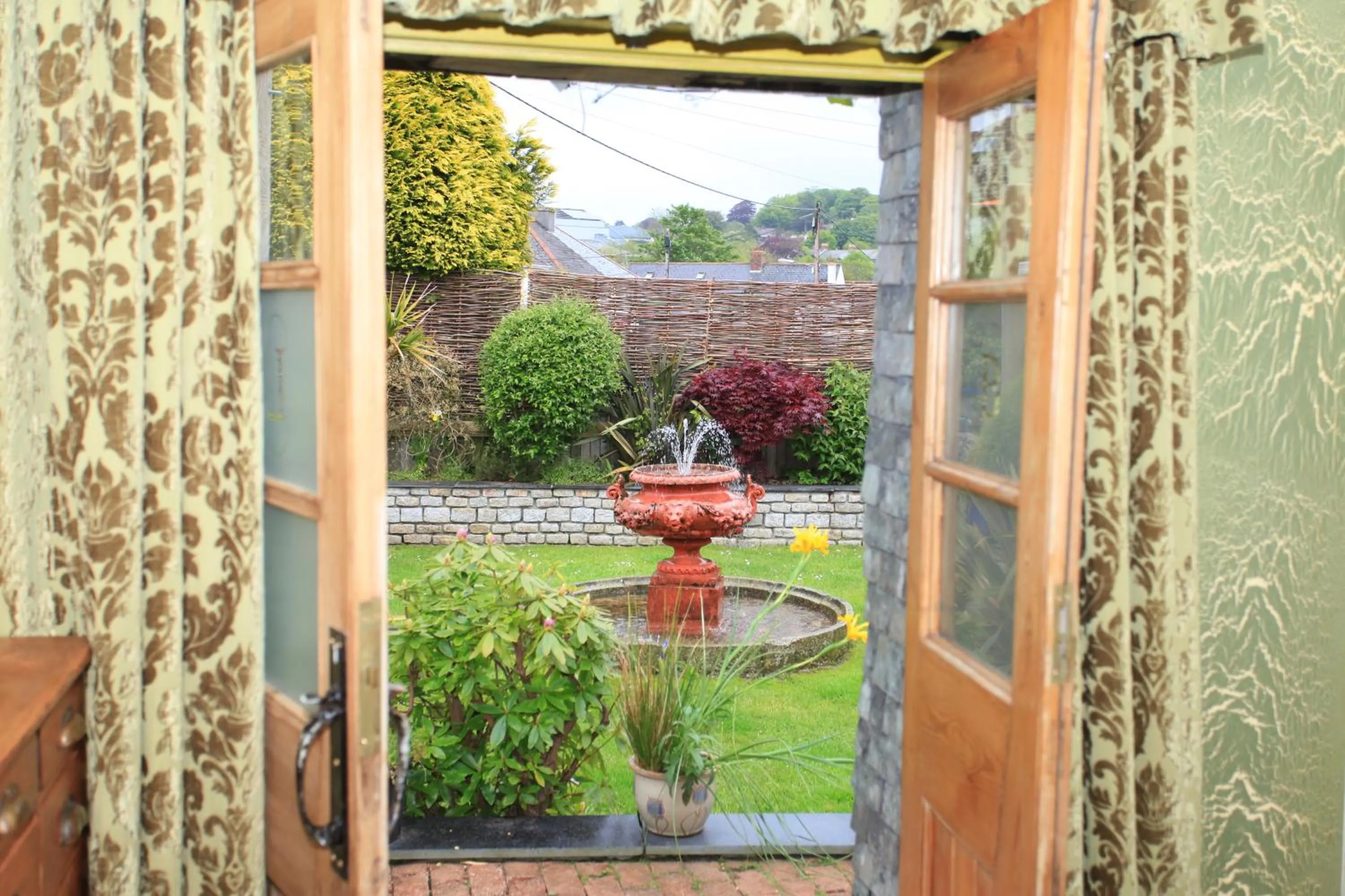 Garden view in Bradleigh Lodge
