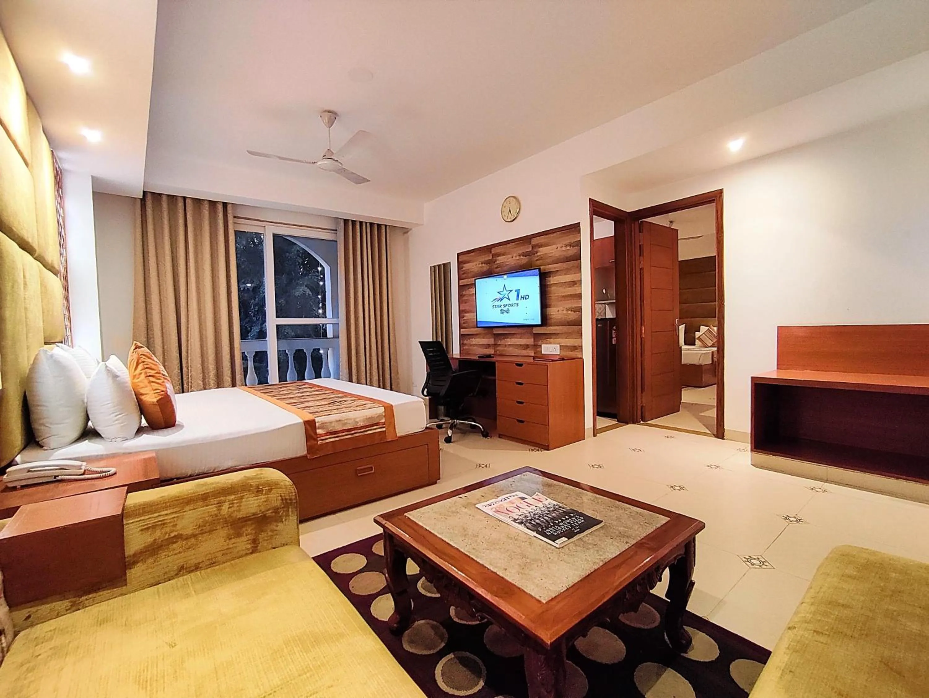 Photo of the whole room, Bed in The Angel Hotel & Suites near Medanta