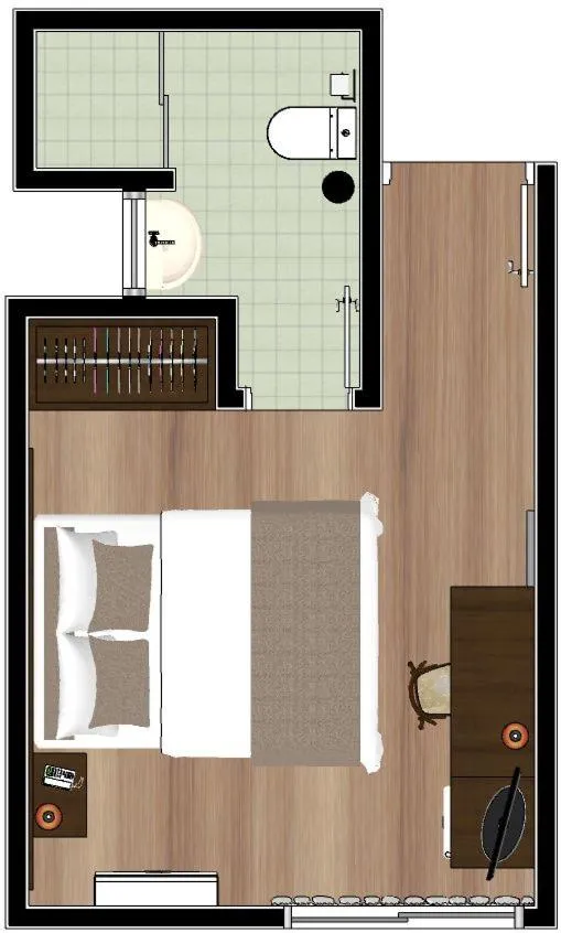 Floor plan in Hotel Itajara