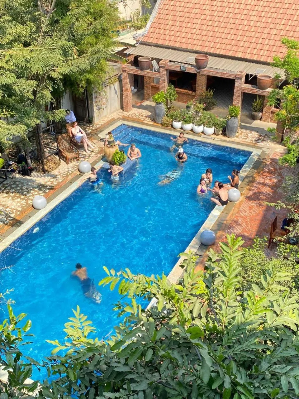 Swimming pool in The Coconut House Hotel