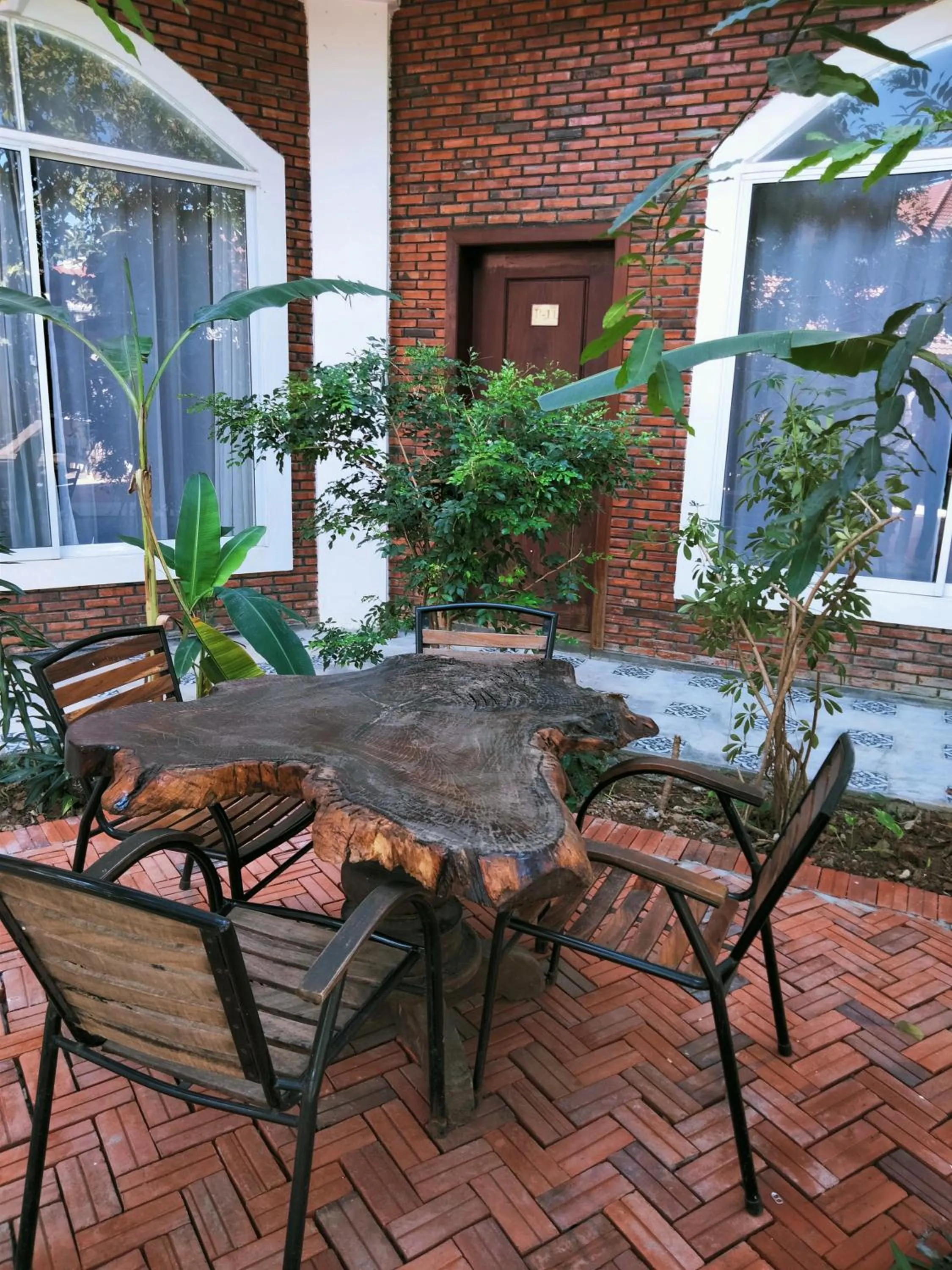Seating area in The Coconut House Hotel