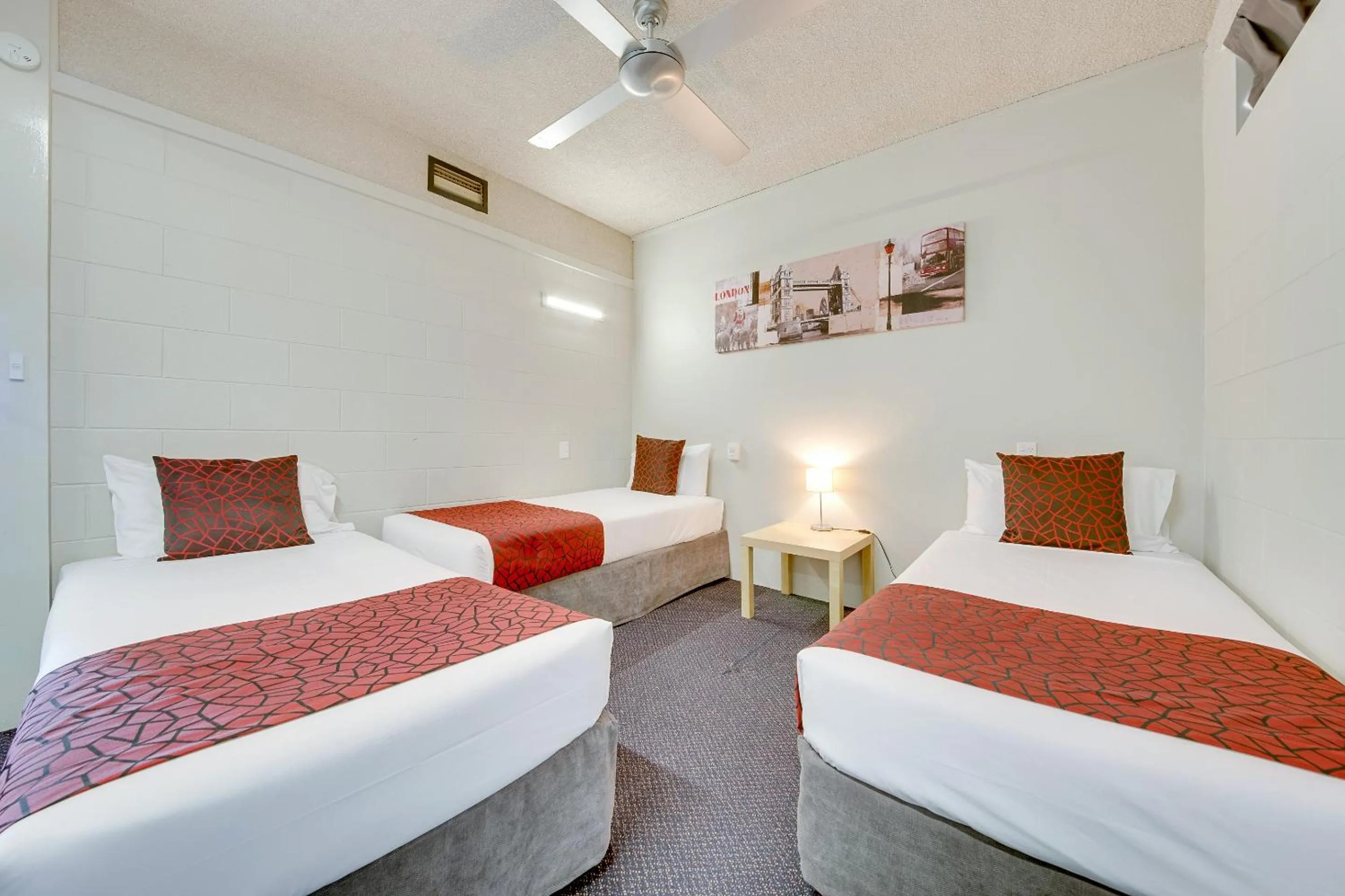Bed in Camelot Motel Australia