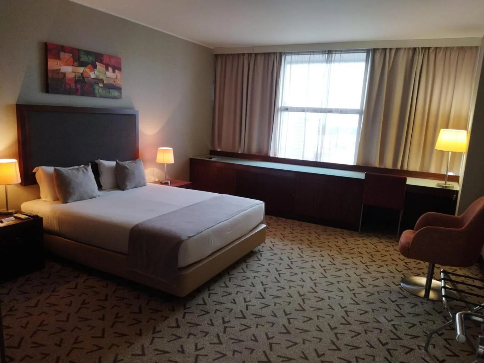 Bed in Skyna Hotel Luanda