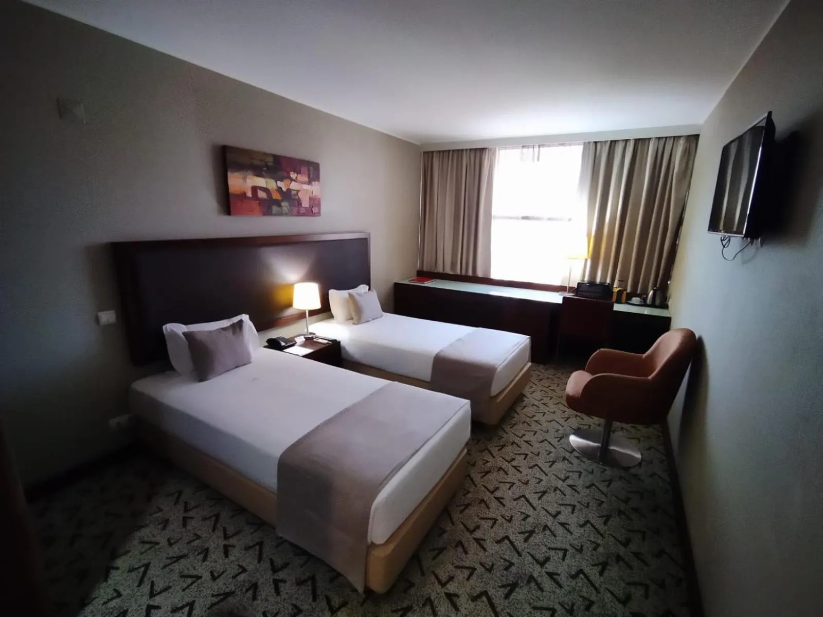 Bed in Skyna Hotel Luanda