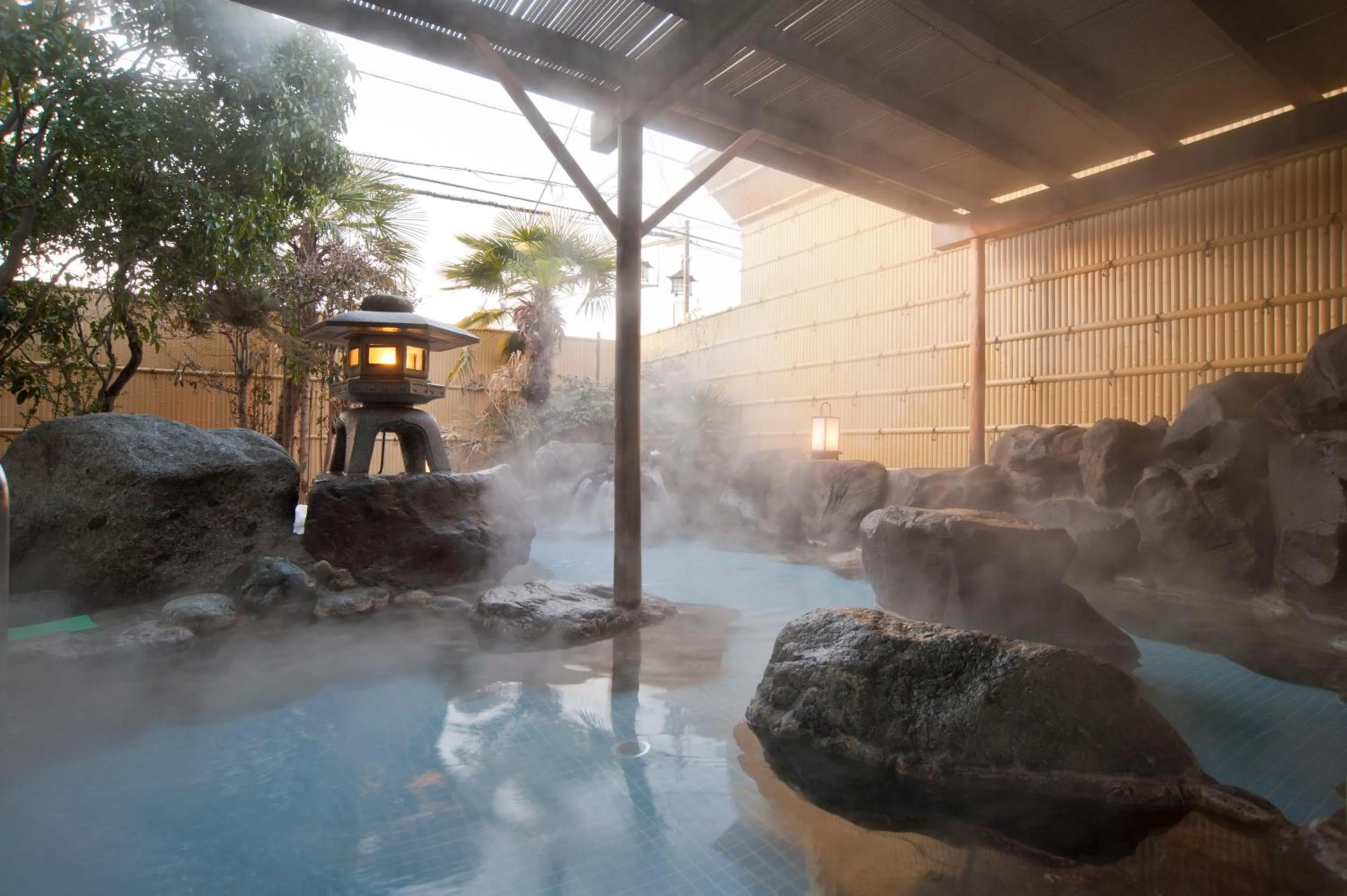 Open Air Bath in Hotel Fuji