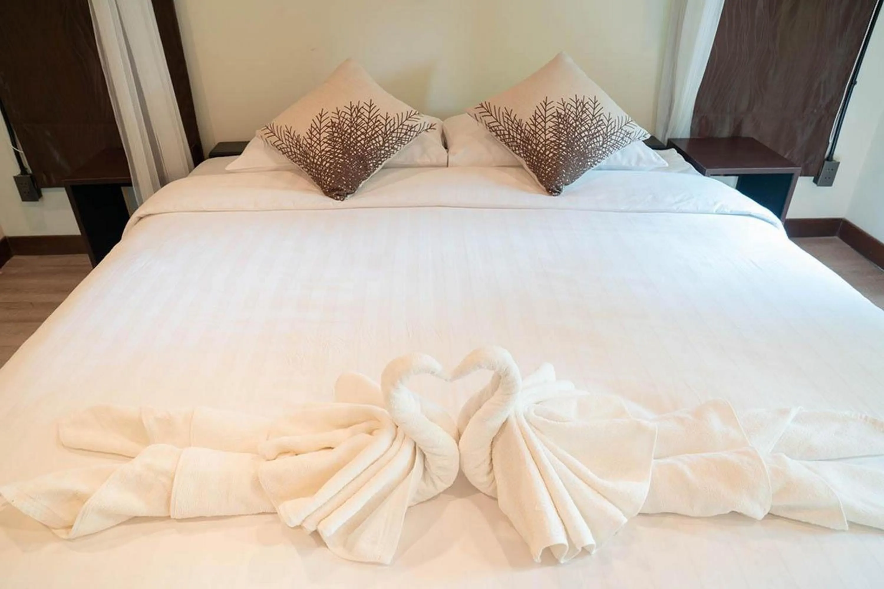 Photo of the whole room, Bed in Bhupimarn Garden House