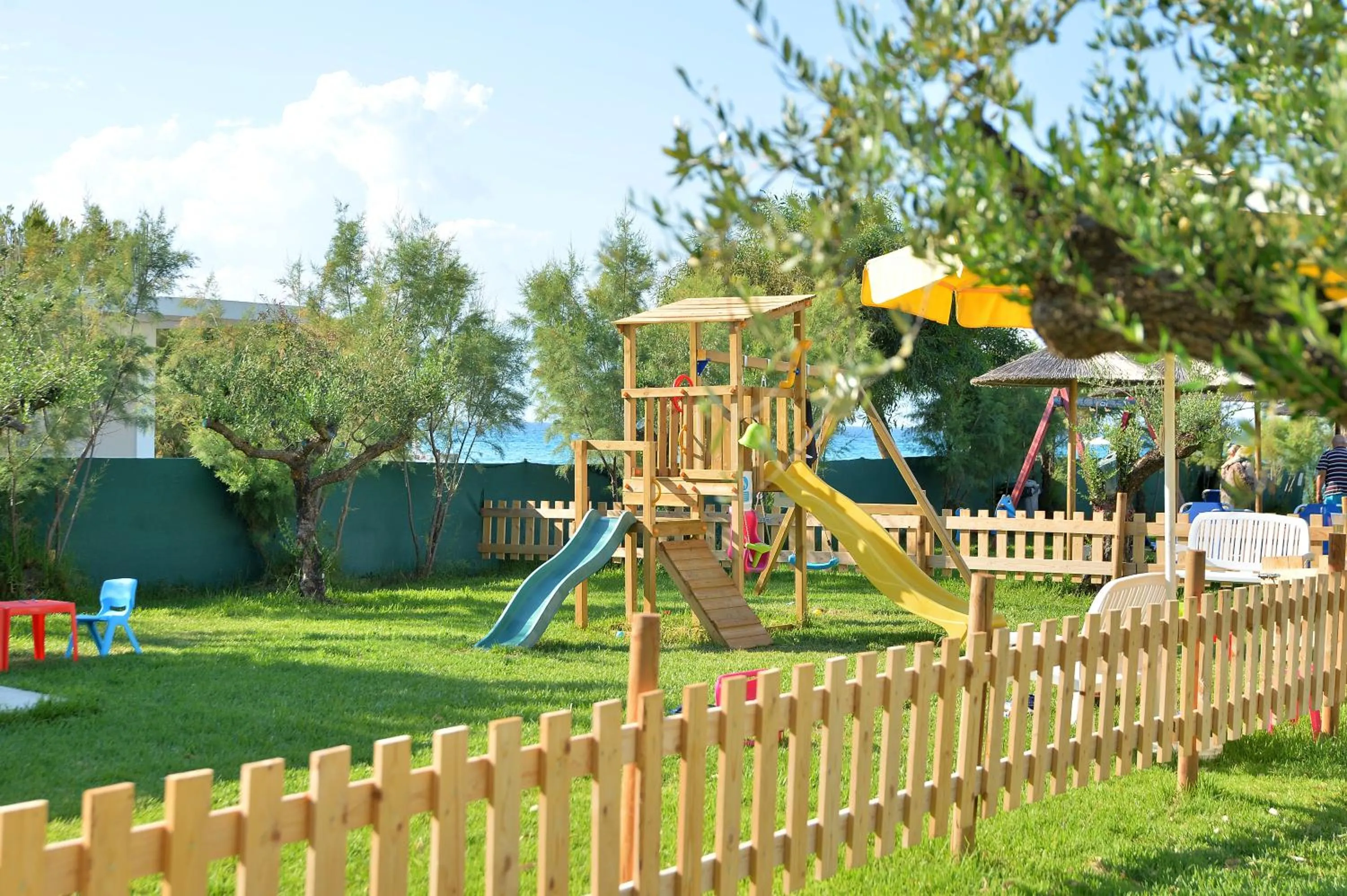 Children play ground in Alykanas Beach Grand Hotel by Zante Plaza