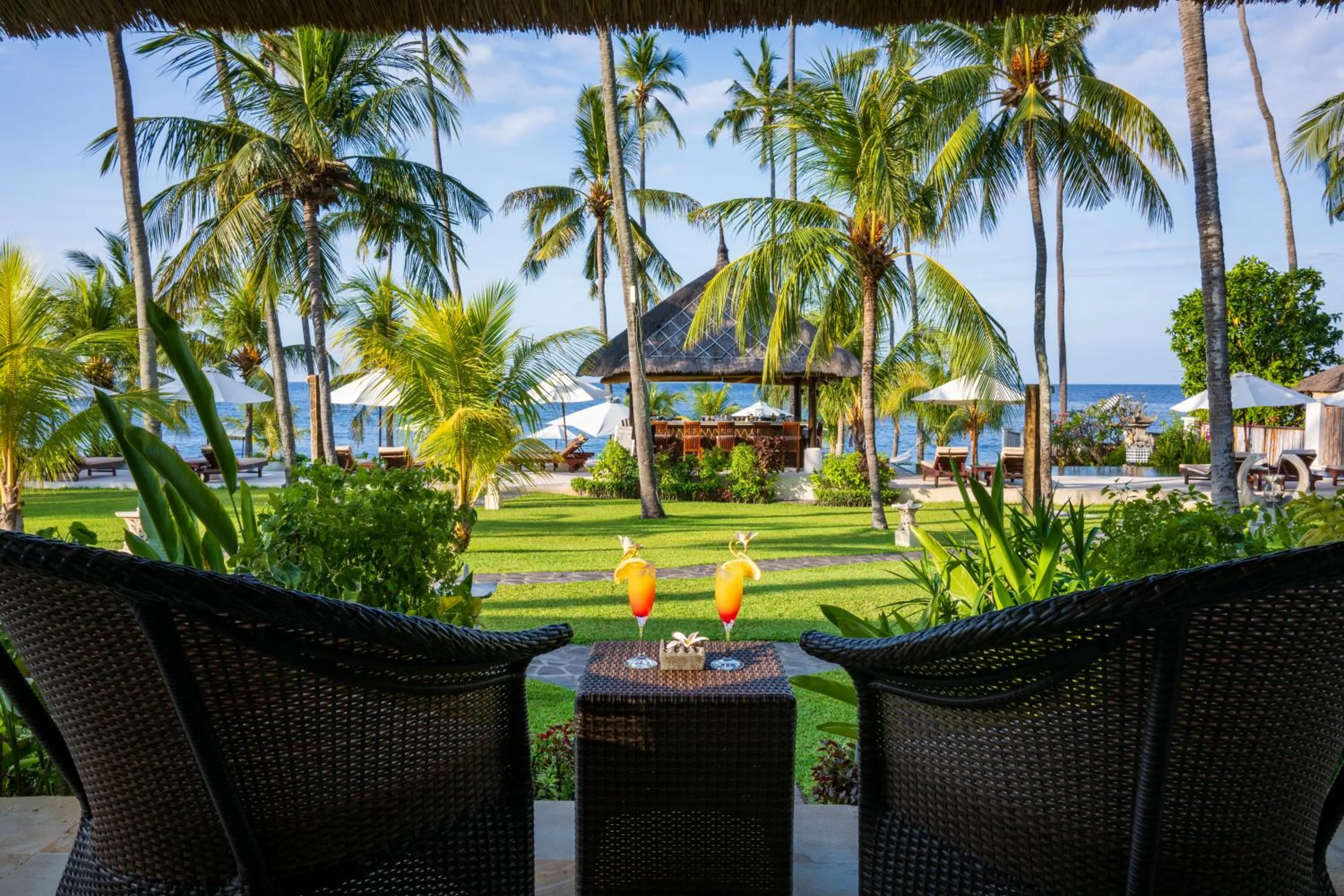 Balcony/Terrace in Kubu Indah Dive & Spa Resort