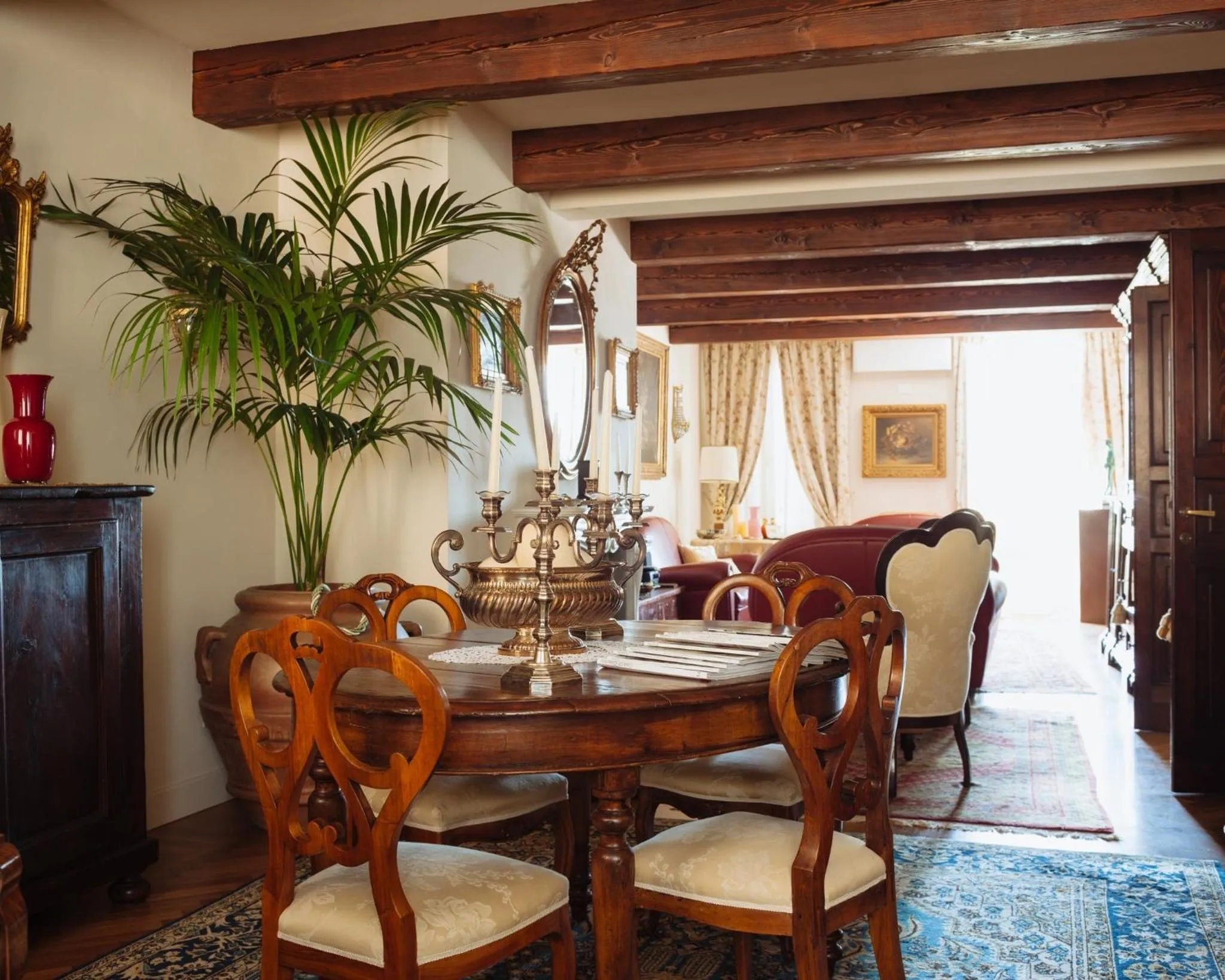 Communal lounge/ TV room in B&B Al Re