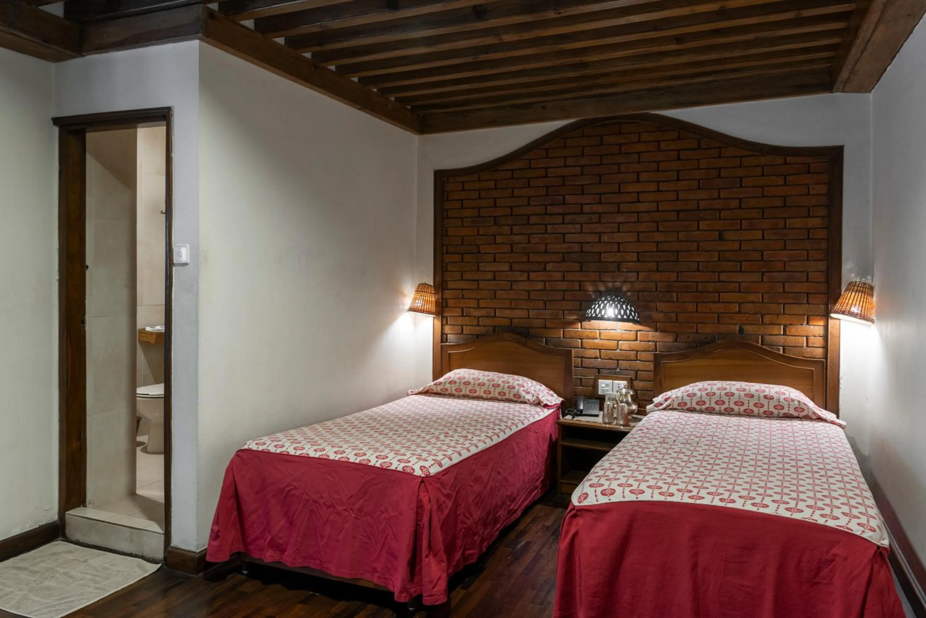 Bed in Kantipur Temple House