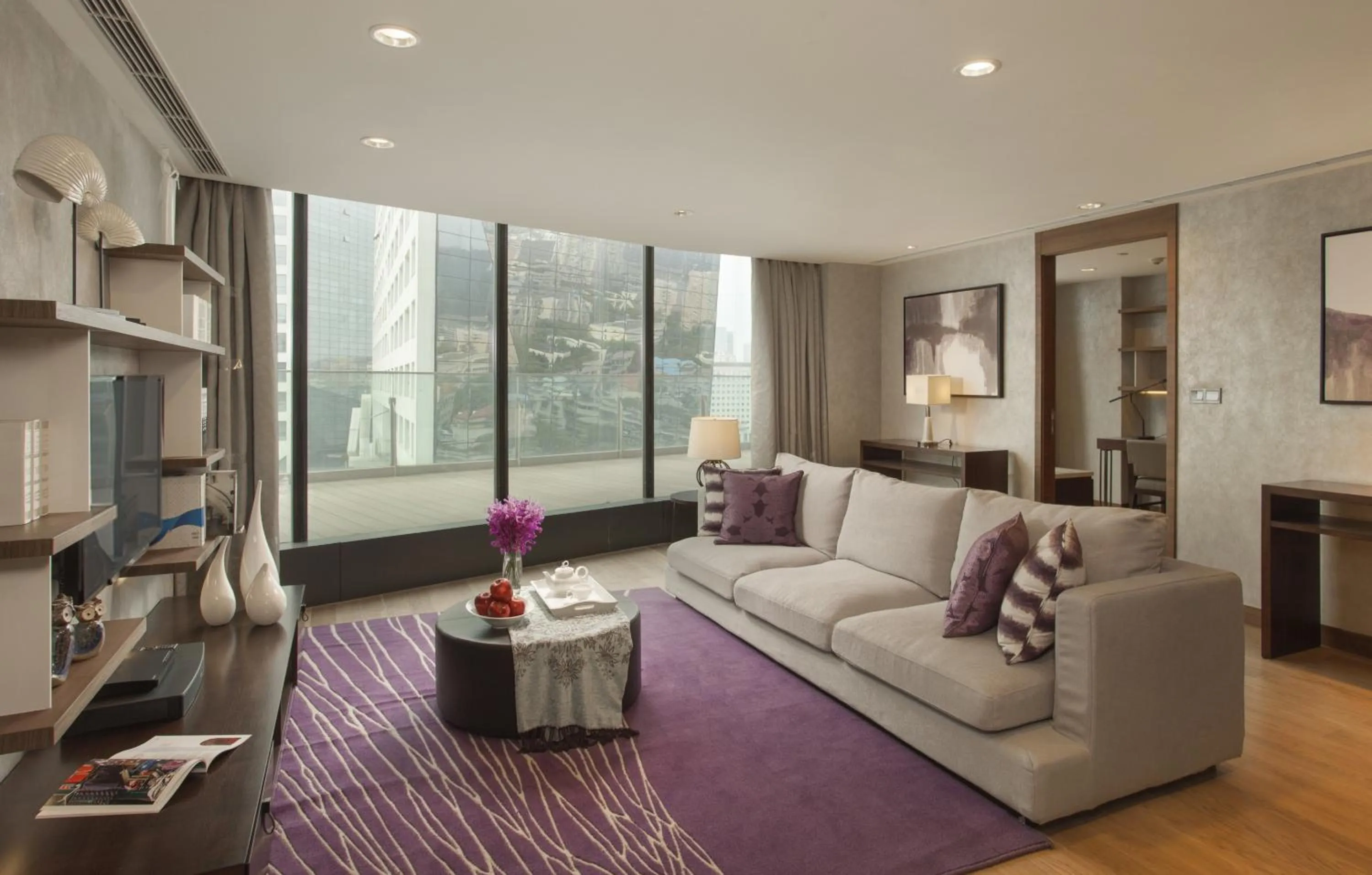 Living room in Ascott Raffles City Chengdu