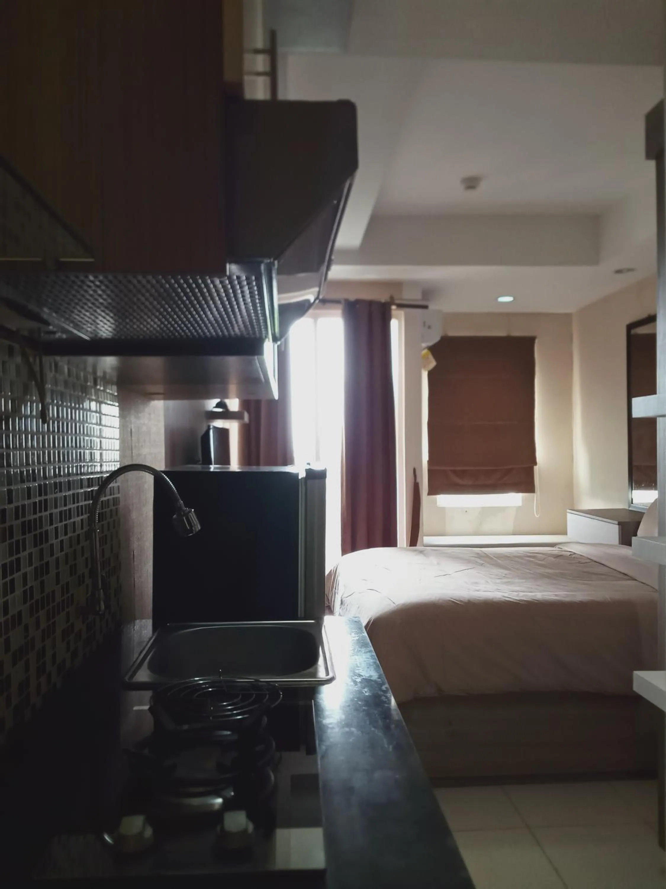 Bed in DE GREEN INN Kebon Jeruk