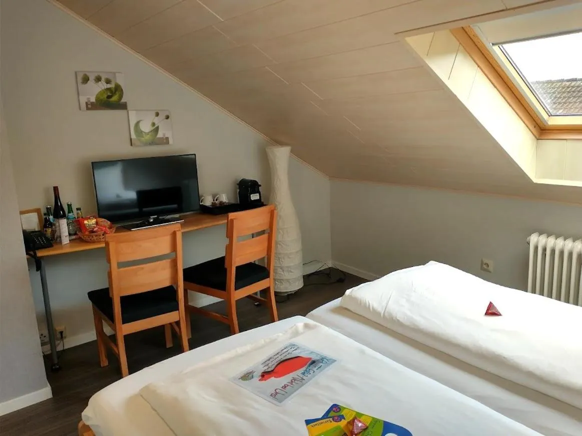 Bedroom, Bed in Hotel Burgblick