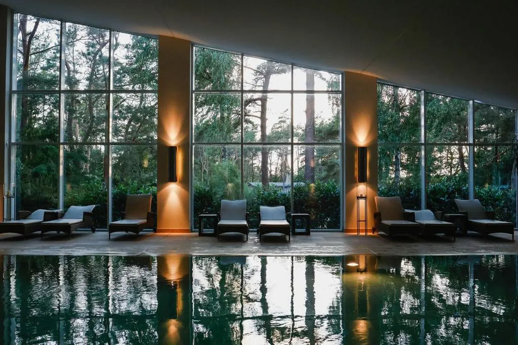 Pool view in Strandhotel Fischland