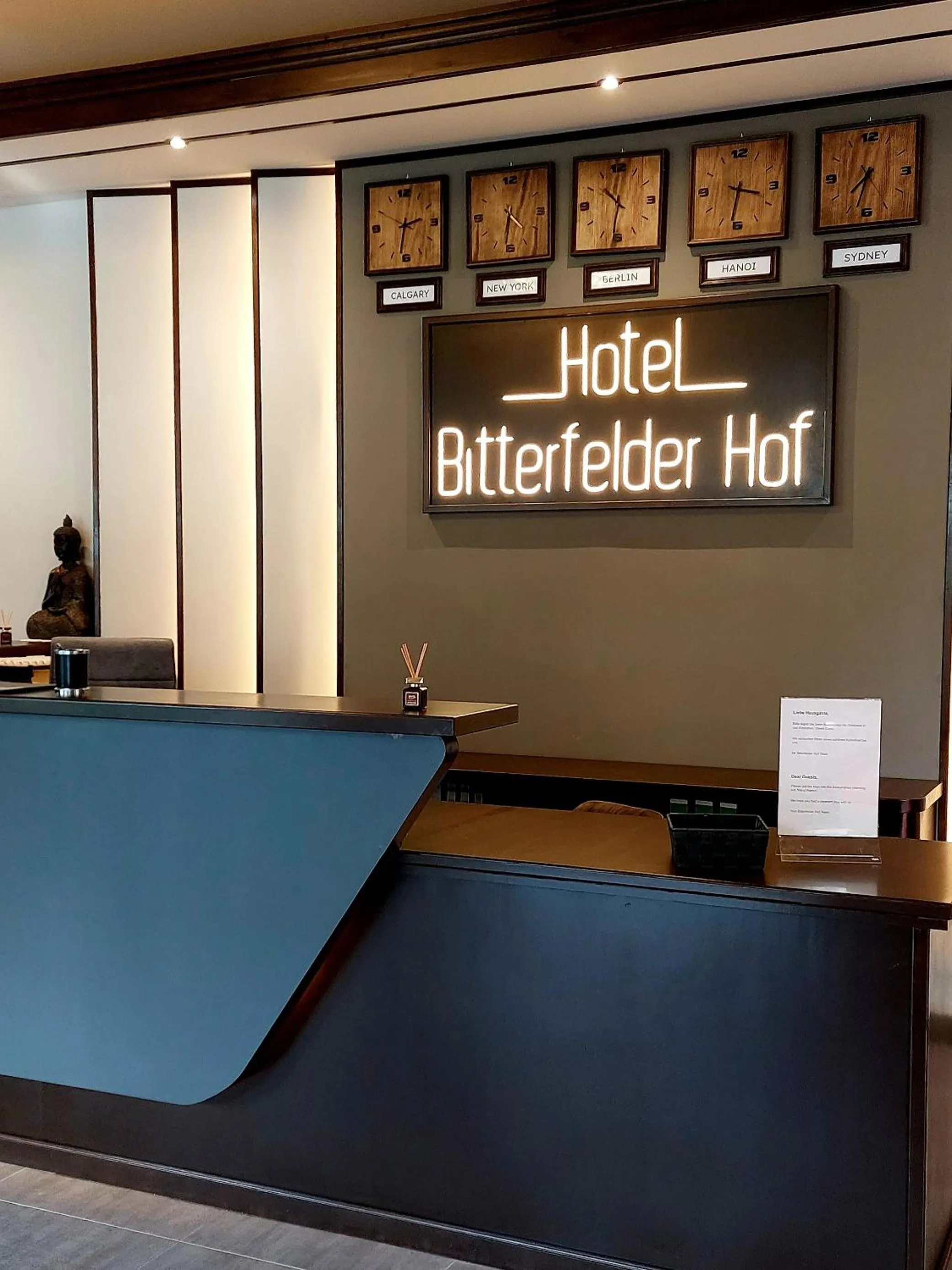 Lobby or reception in Hotel Bitterfelder Hof