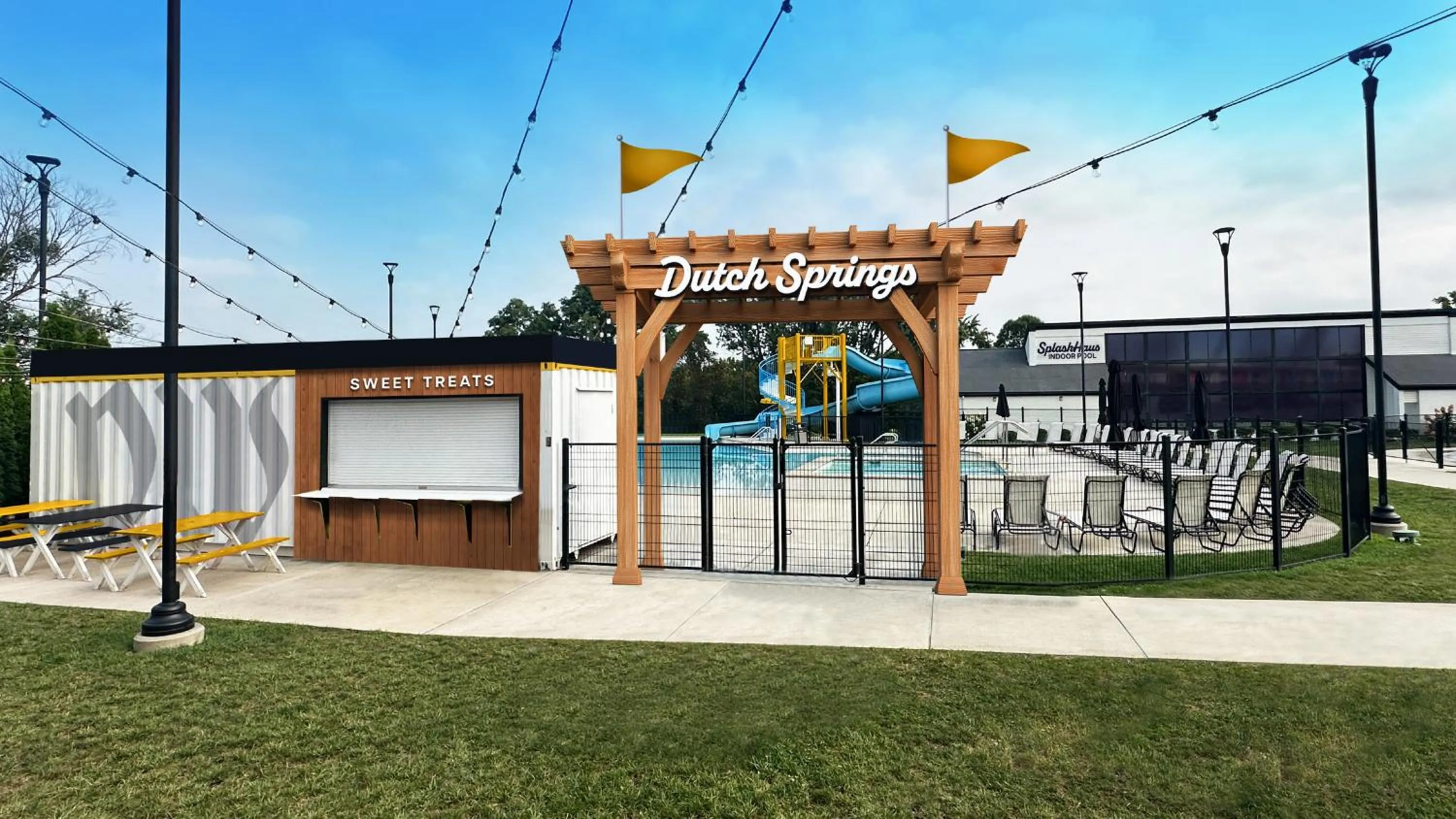 Swimming pool in Dutch Wonderland Inn