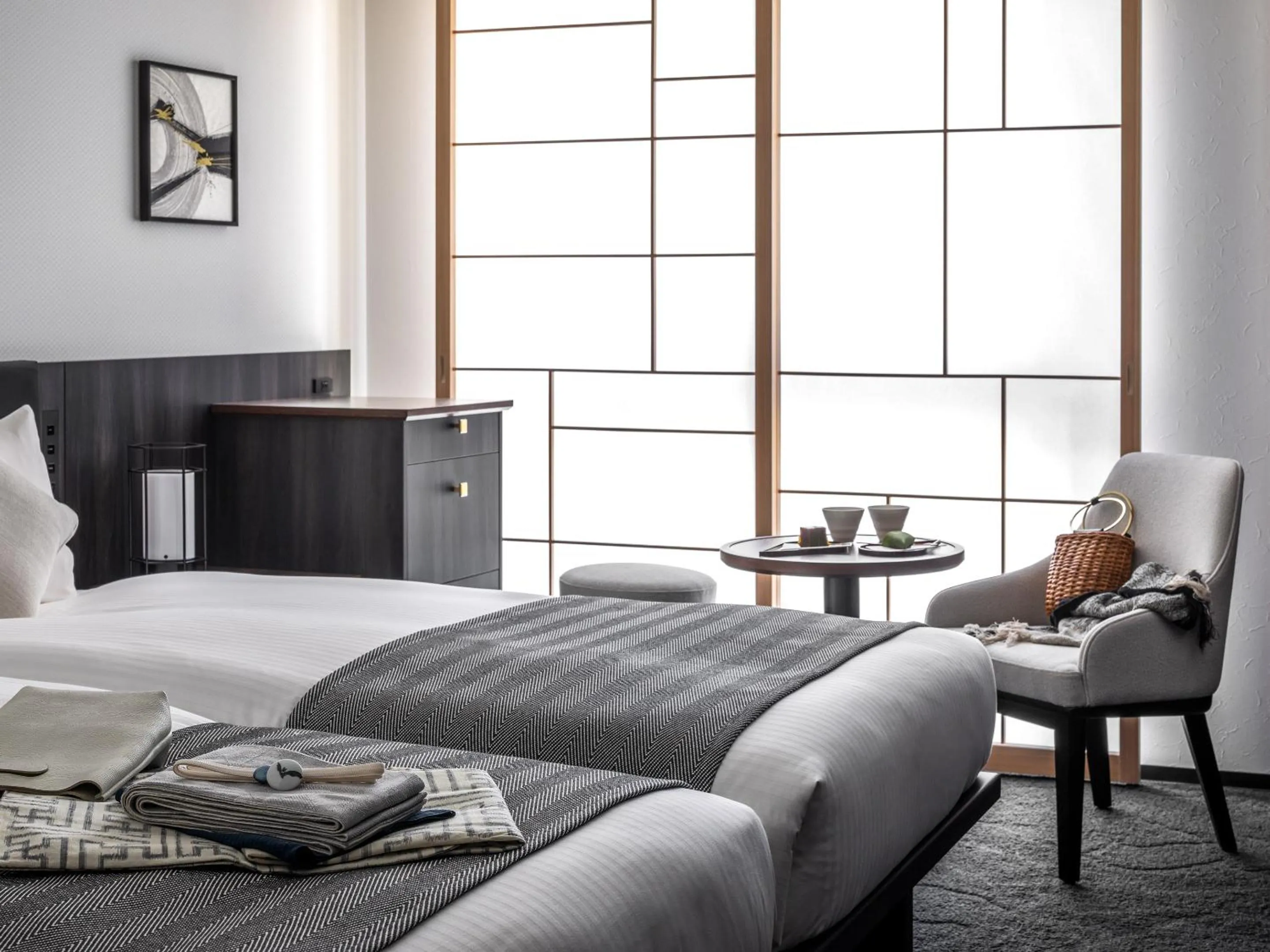 Photo of the whole room, Bed in Mitsui Garden Hotel Kyoto Kawaramachi Jokyoji