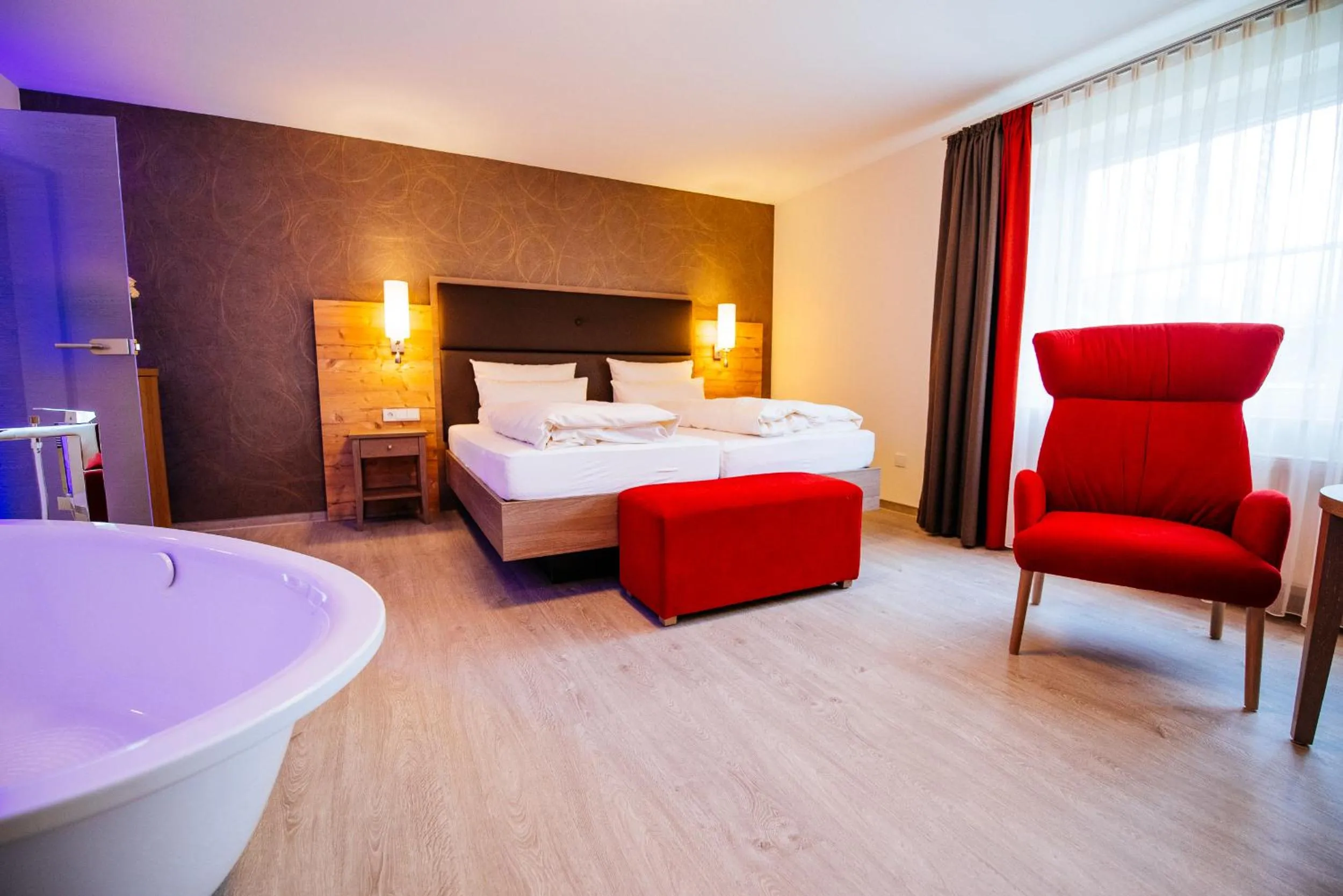 Photo of the whole room, Bed in Ringhotel Forellenhof