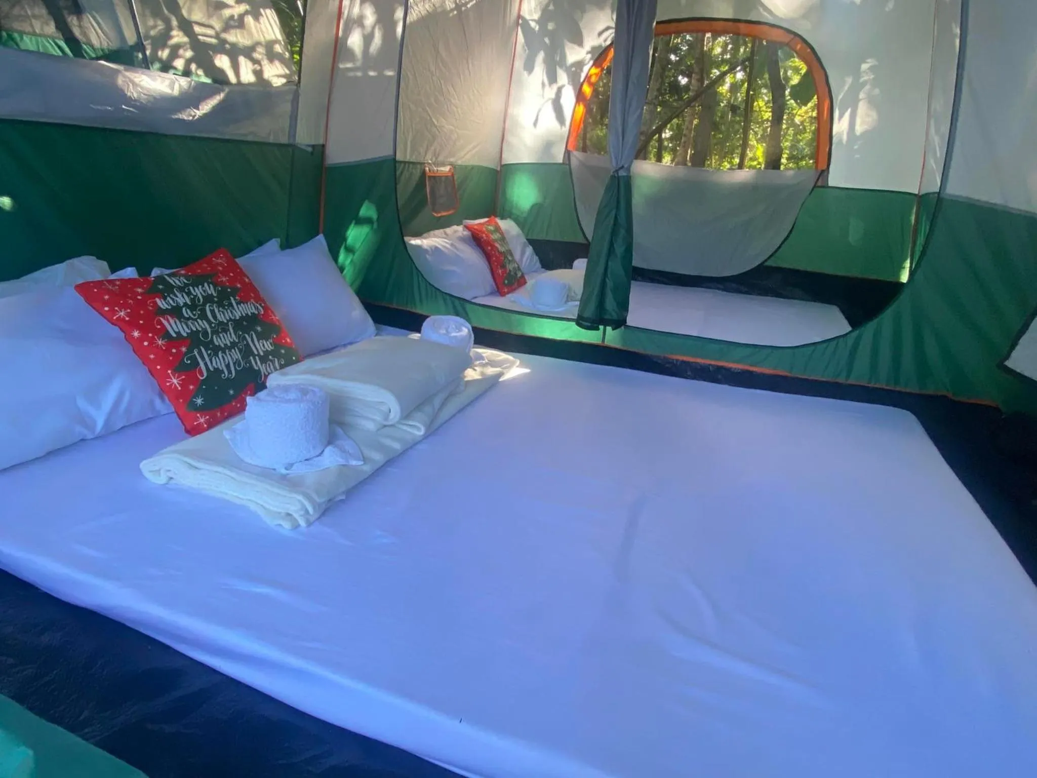 Bed in Camp Paraiso Resort