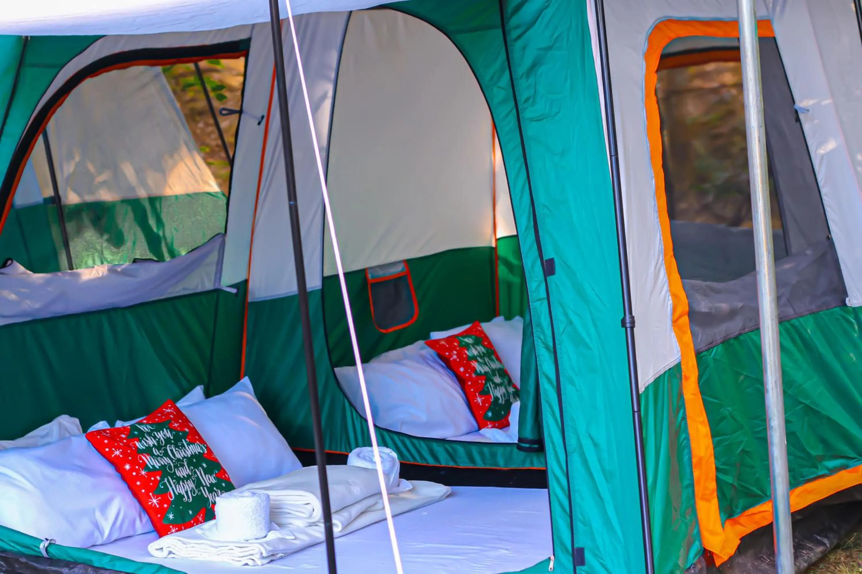 Bed in Camp Paraiso Resort